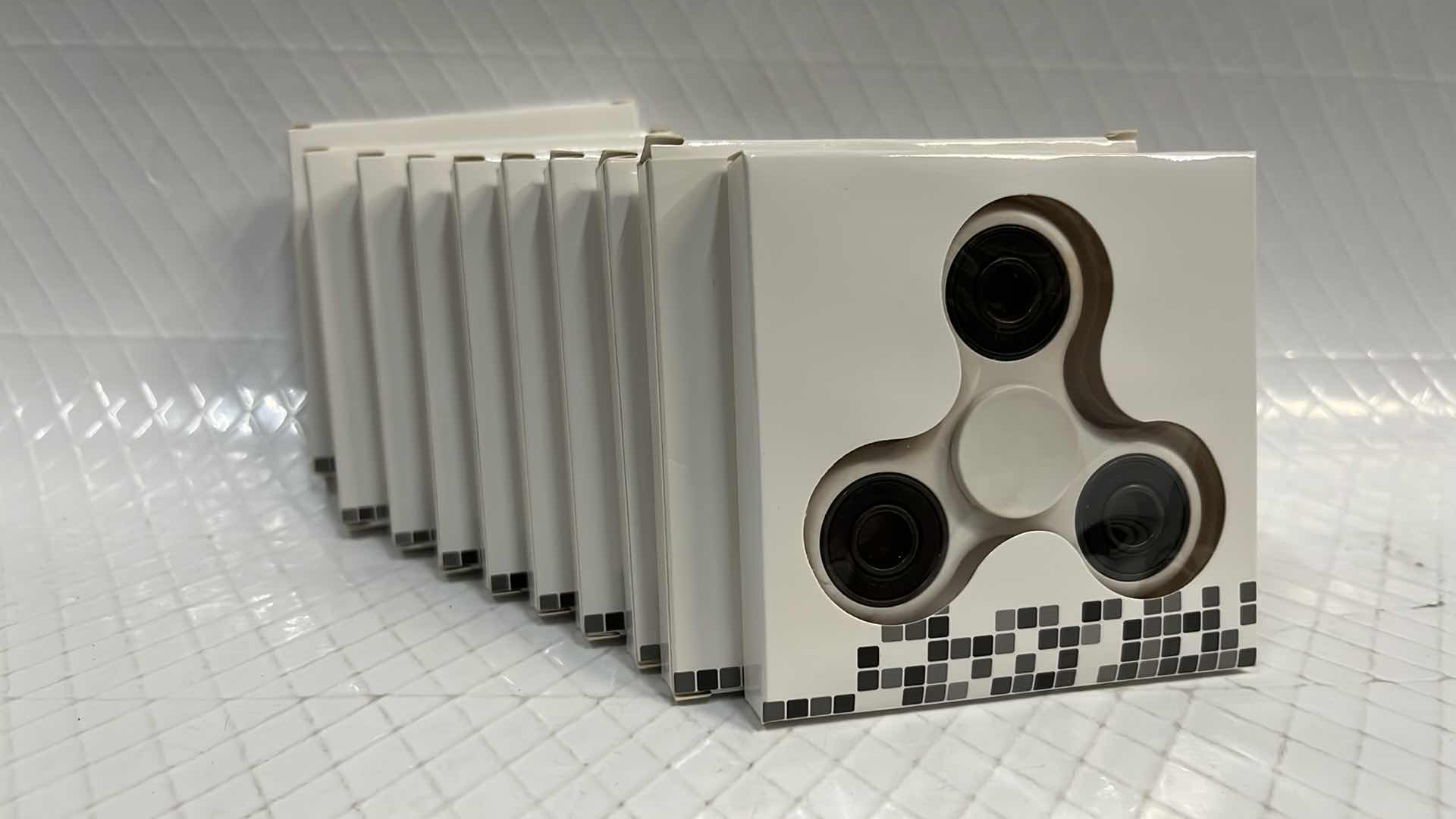 Photo 1 of 10- WHITE FIDGET SPINNER TOY, STRESS TOOL FINGER BALANCE FUN