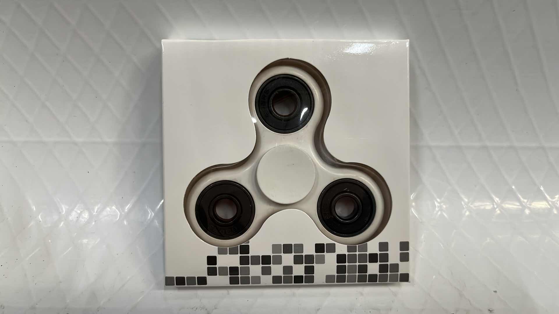 Photo 1 of 10- WHITE FIDGET SPINNER TOY, STRESS TOOL FINGER BALANCE FUN