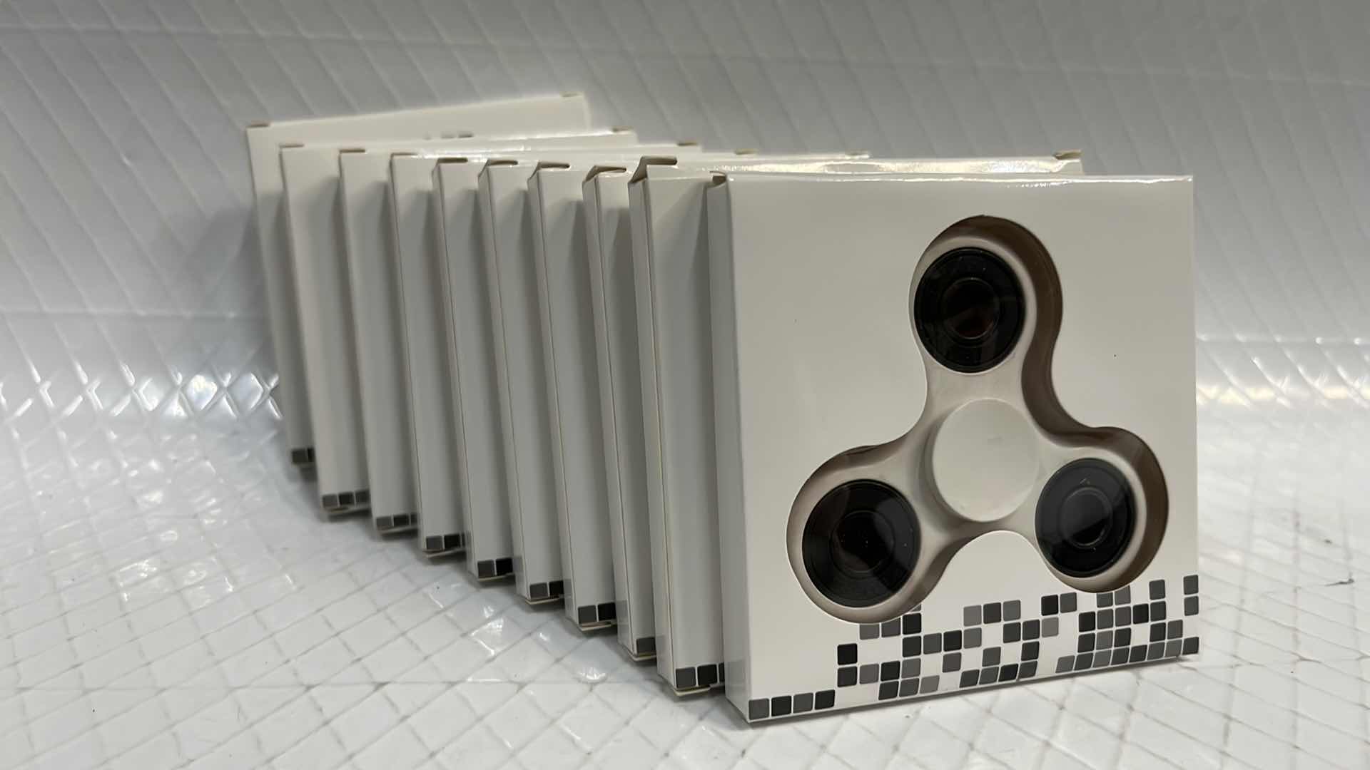 Photo 1 of 10- WHITE FIDGET SPINNER TOY, STRESS TOOL FINGER BALANCE FUN