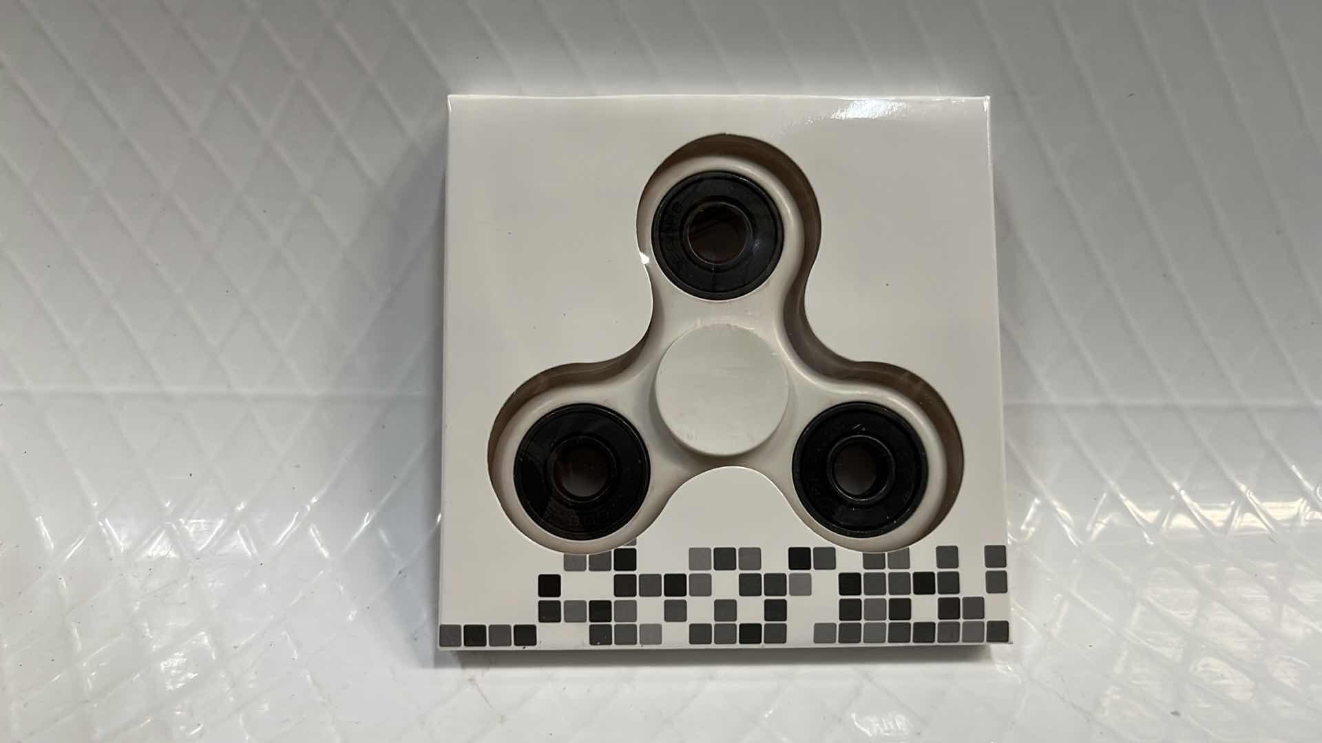 Photo 1 of 10- WHITE FIDGET SPINNER TOY, STRESS TOOL FINGER BALANCE FUN