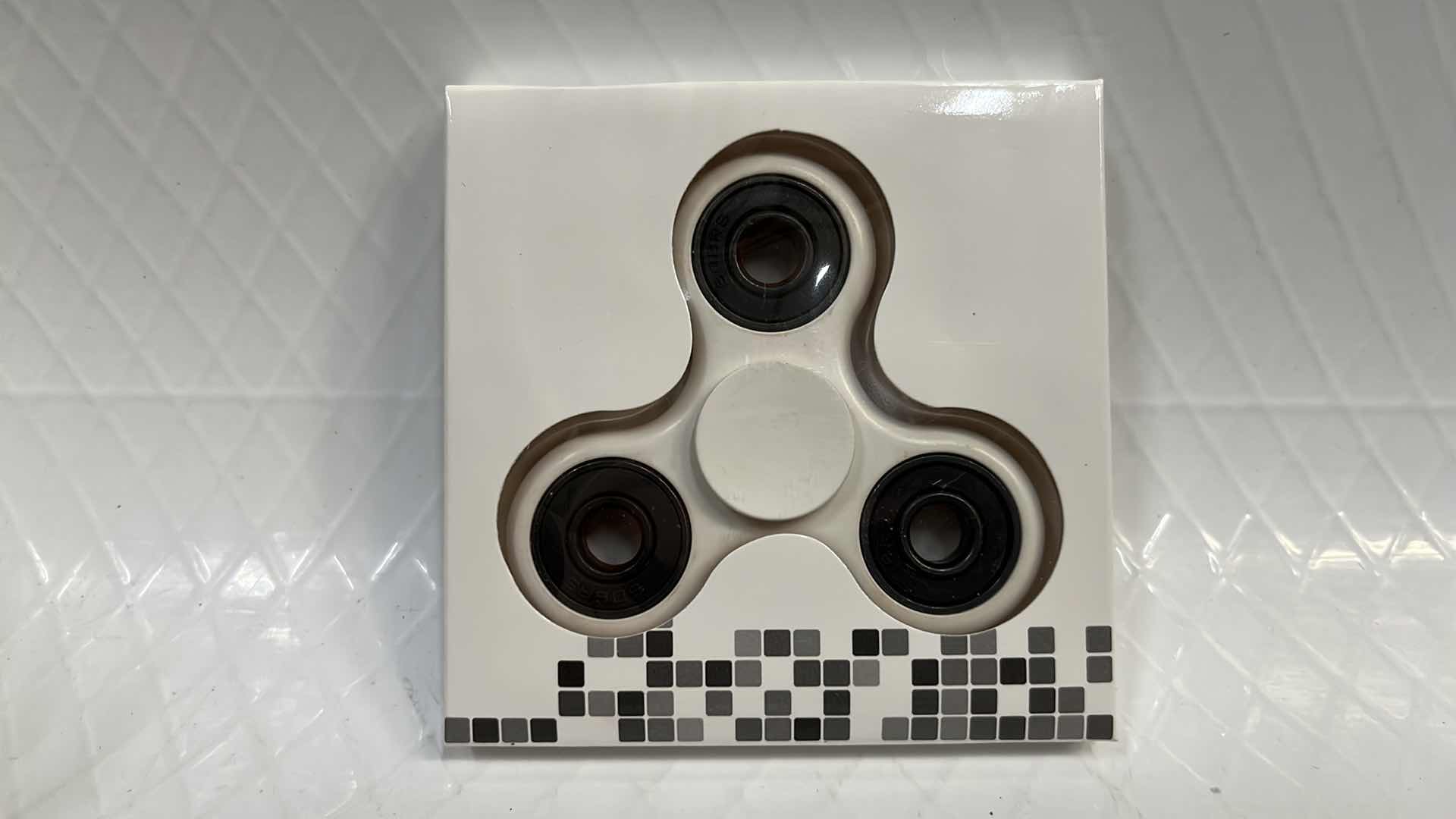 Photo 1 of 10- WHITE FIDGET SPINNER TOY, STRESS TOOL FINGER BALANCE FUN
