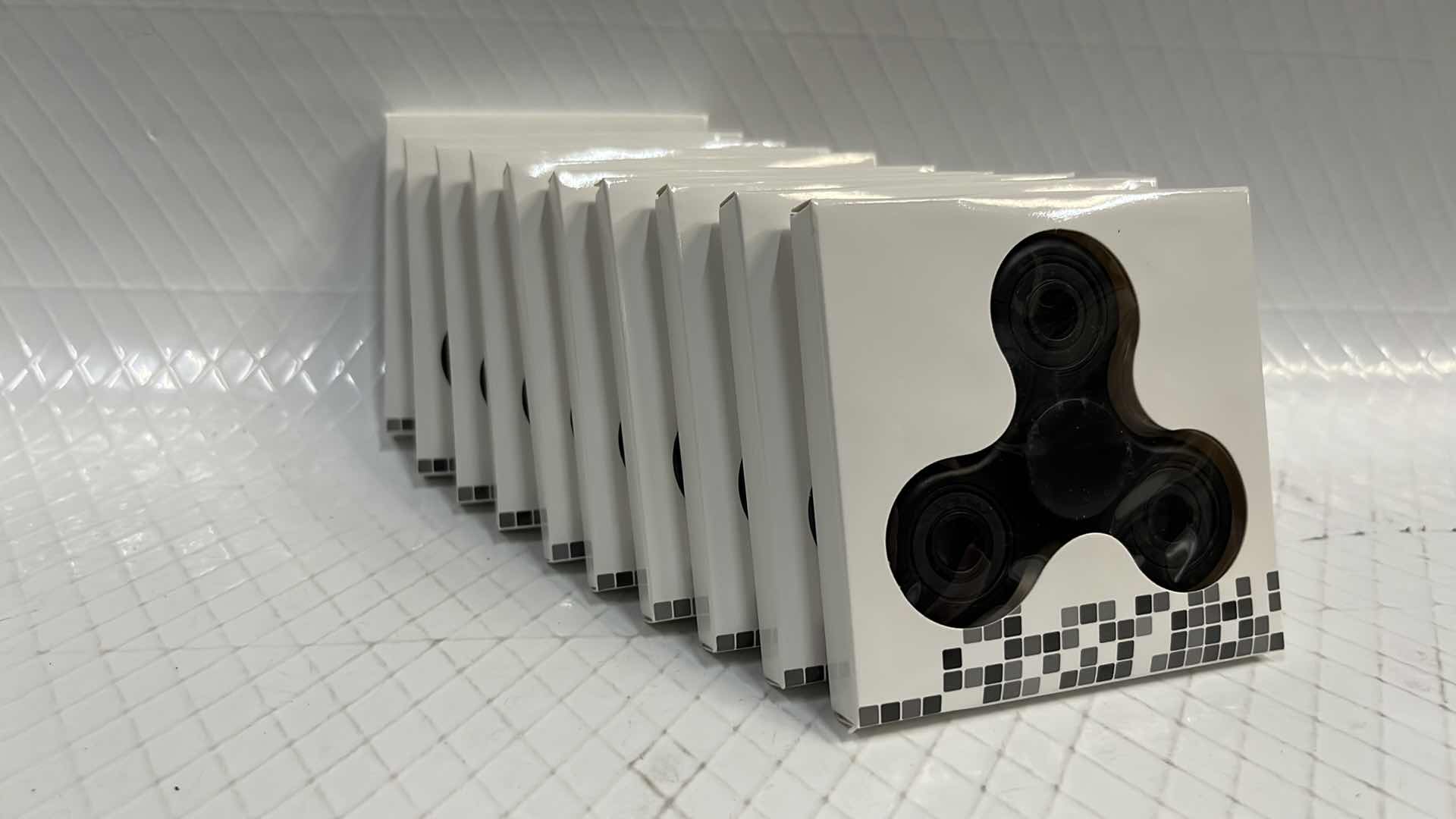 Photo 1 of 10- BLACK FIDGET SPINNER TOY, STRESS TOOL FINGER BALANCE FUN