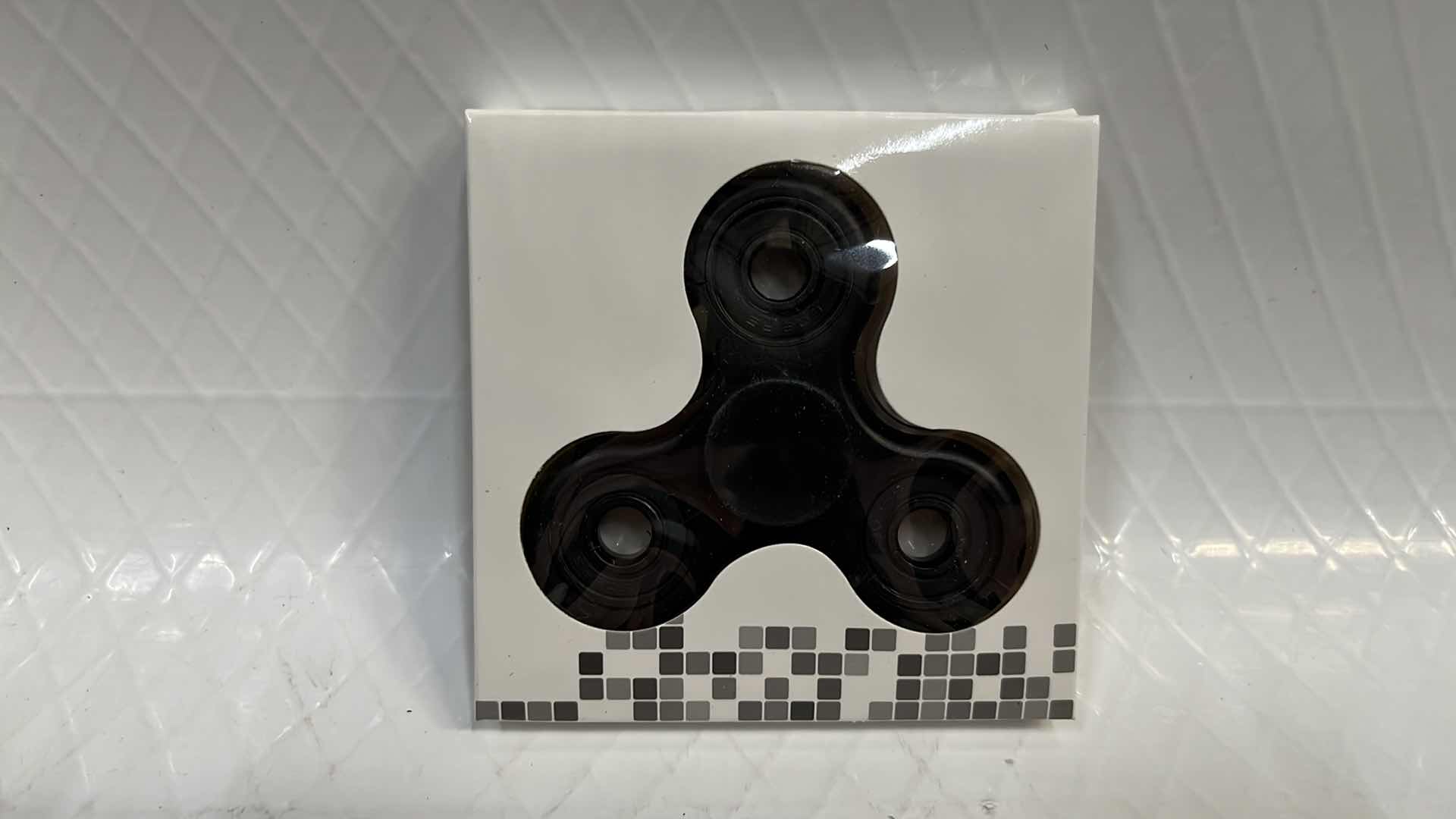 Photo 1 of 10- BLACK FIDGET SPINNER TOY, STRESS TOOL FINGER BALANCE FUN