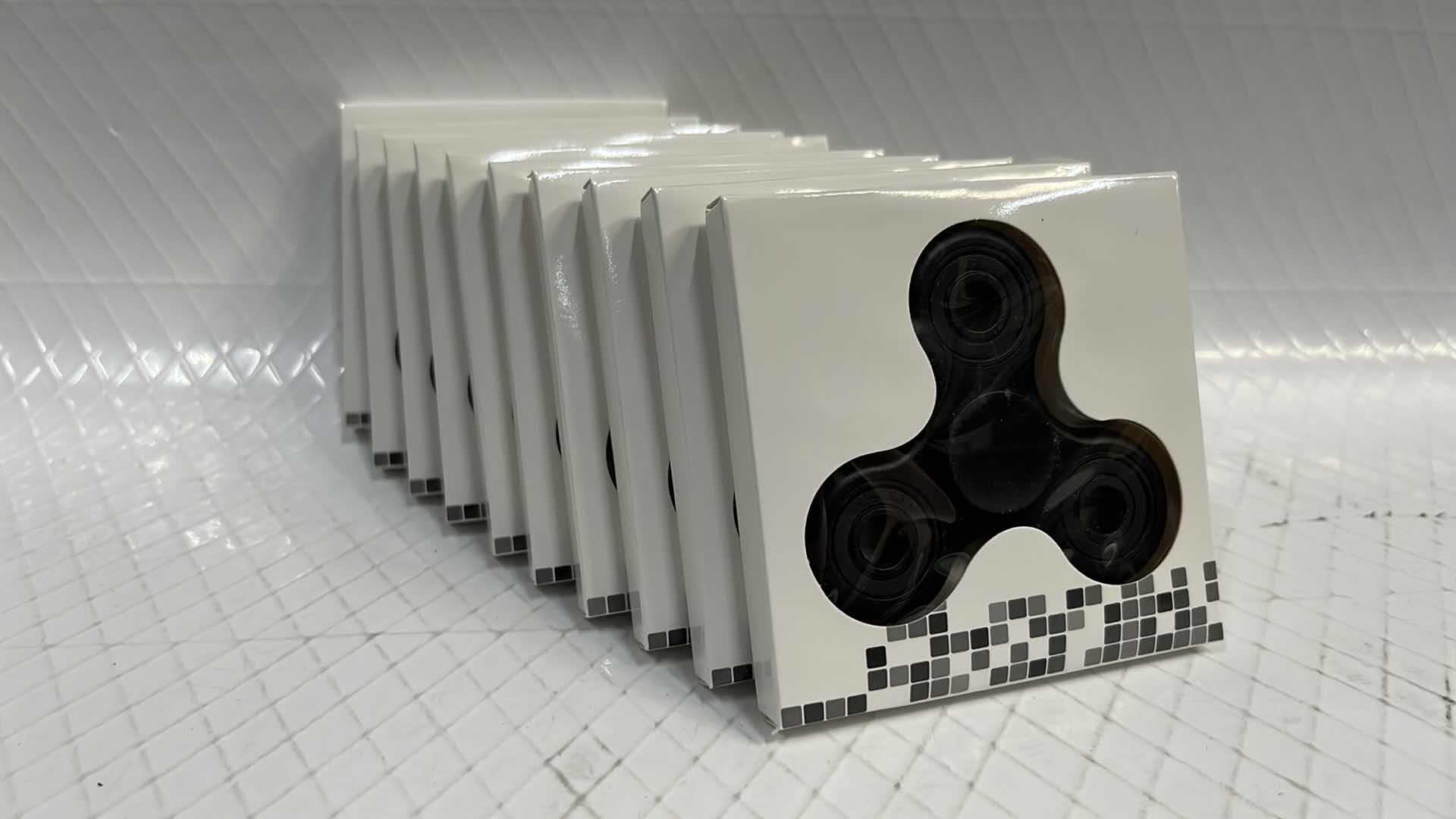 Photo 1 of 10- BLACK FIDGET SPINNER TOY, STRESS TOOL FINGER BALANCE FUN