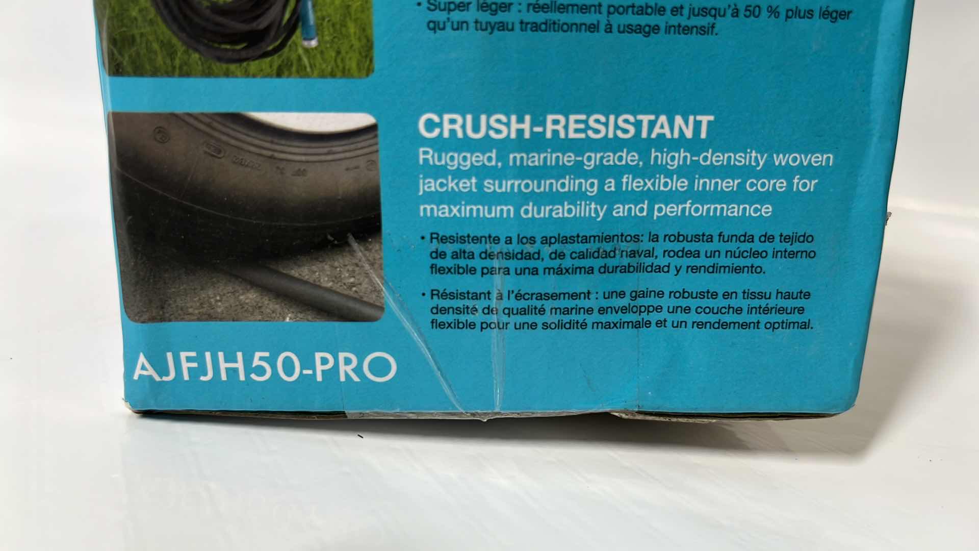 Photo 6 of NEW AQUAJOE 50FT GARDEN HOSE, FIBER JACKET WEATHER & ABRASION RESISTANT (AJFJH50-PRO)