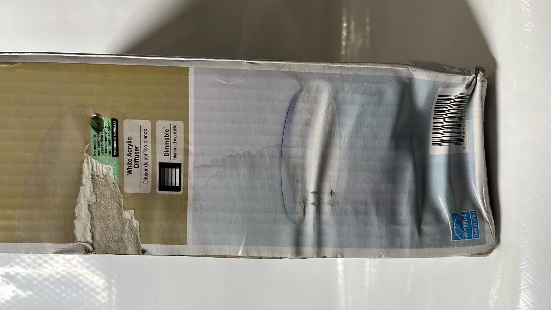 Photo 8 of HAMPTON BAY 16” LED ROUND CEILING PUFF LIGHT FIXTURE, WHITE FINISH (1000 236 729)