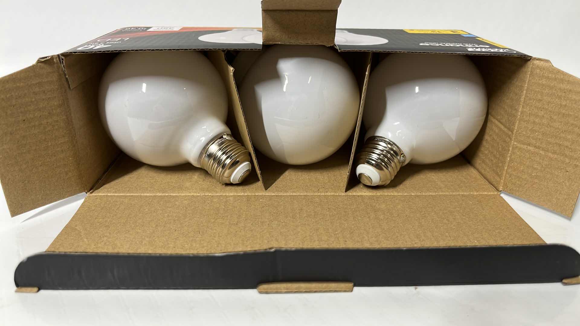 Photo 1 of 4- NEW FEIT ELECTRIC 40 WATT G25 LED DIMMABLE FILAMENT BULBS, BRIGHT WHITE 3000K, 3-PACK (G2540W930CA/FIL/3)
