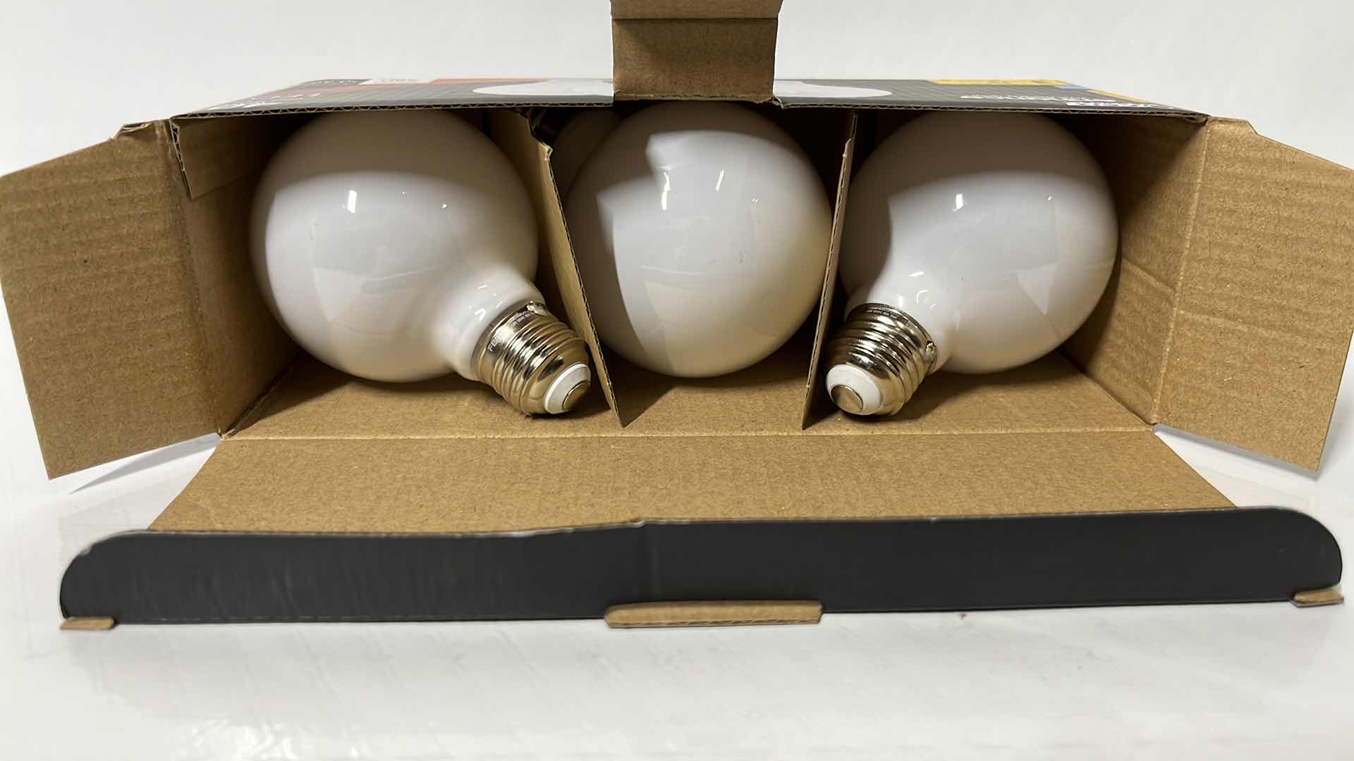 Photo 1 of 4- NEW FEIT ELECTRIC 40 WATT G25 LED DIMMABLE FILAMENT BULBS, BRIGHT WHITE 3000K, 3-PACK (G2540W930CA/FIL/3)