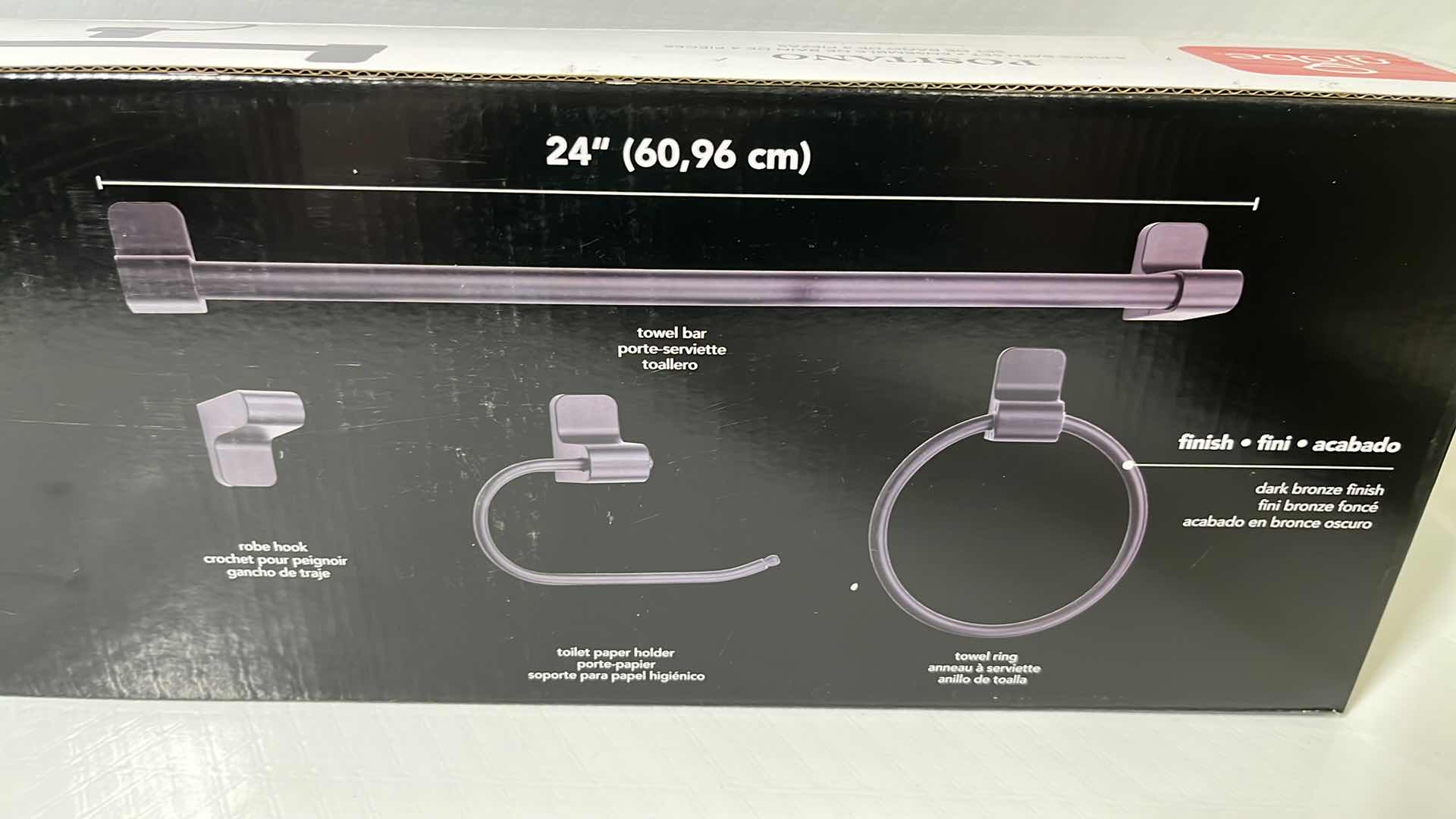 View 3 of NEW GLOBE ELECTRIC POSITANO 4-PC BATH SET, DARK BRONZE FINISH (#51699)