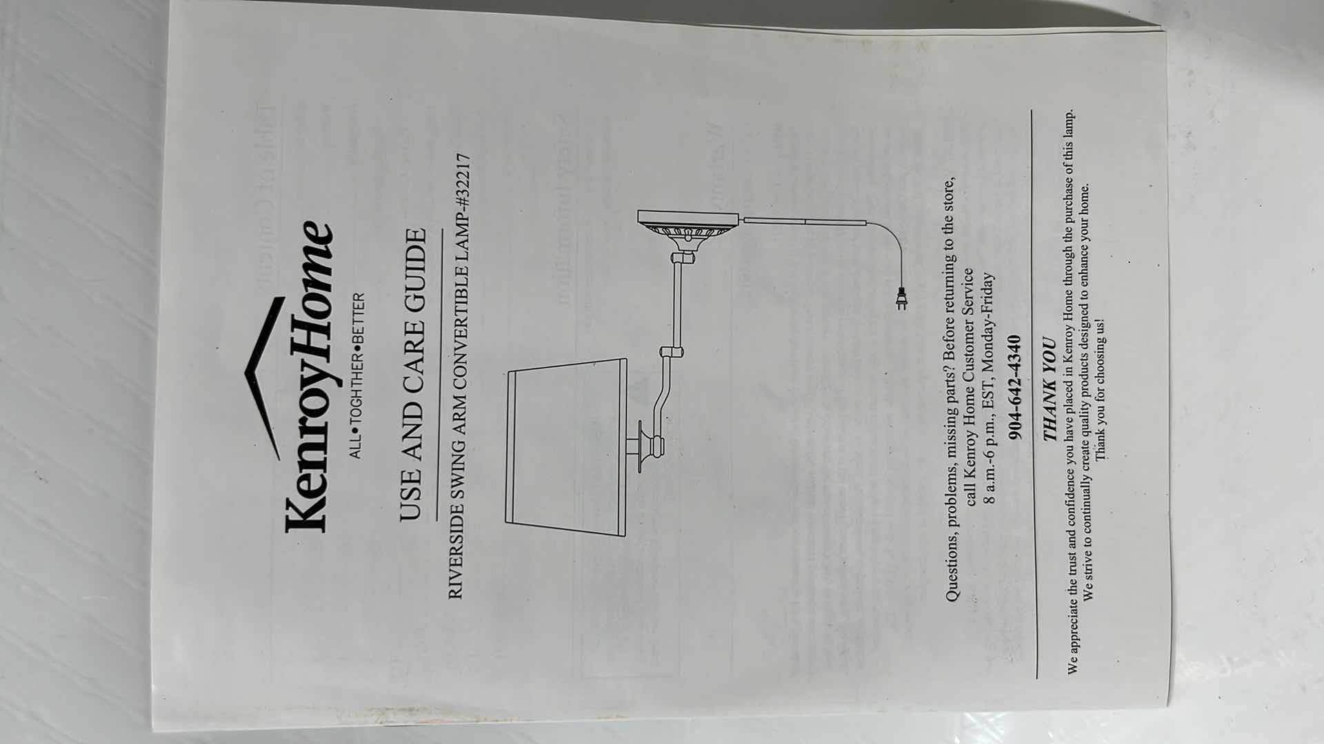 Photo 1 of NEW KENROY HOME RIVERSIDE SWING ARM CONVERTIBLE 16” LAMP, COPPER BRONZE FINISH (#32217CBZ)