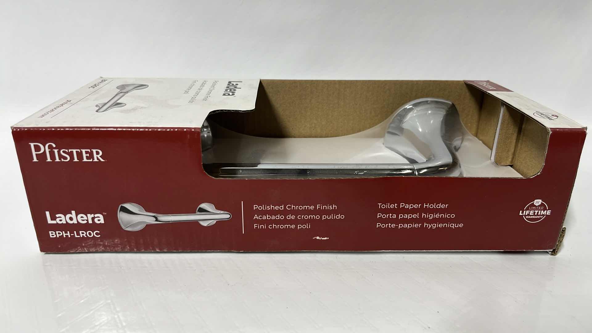 Photo 1 of 3- NEW PFISTER LADERA COLLECTION POLISHED CHROME FINISH TOILET PAPER HOLDER (BPH-LROC)