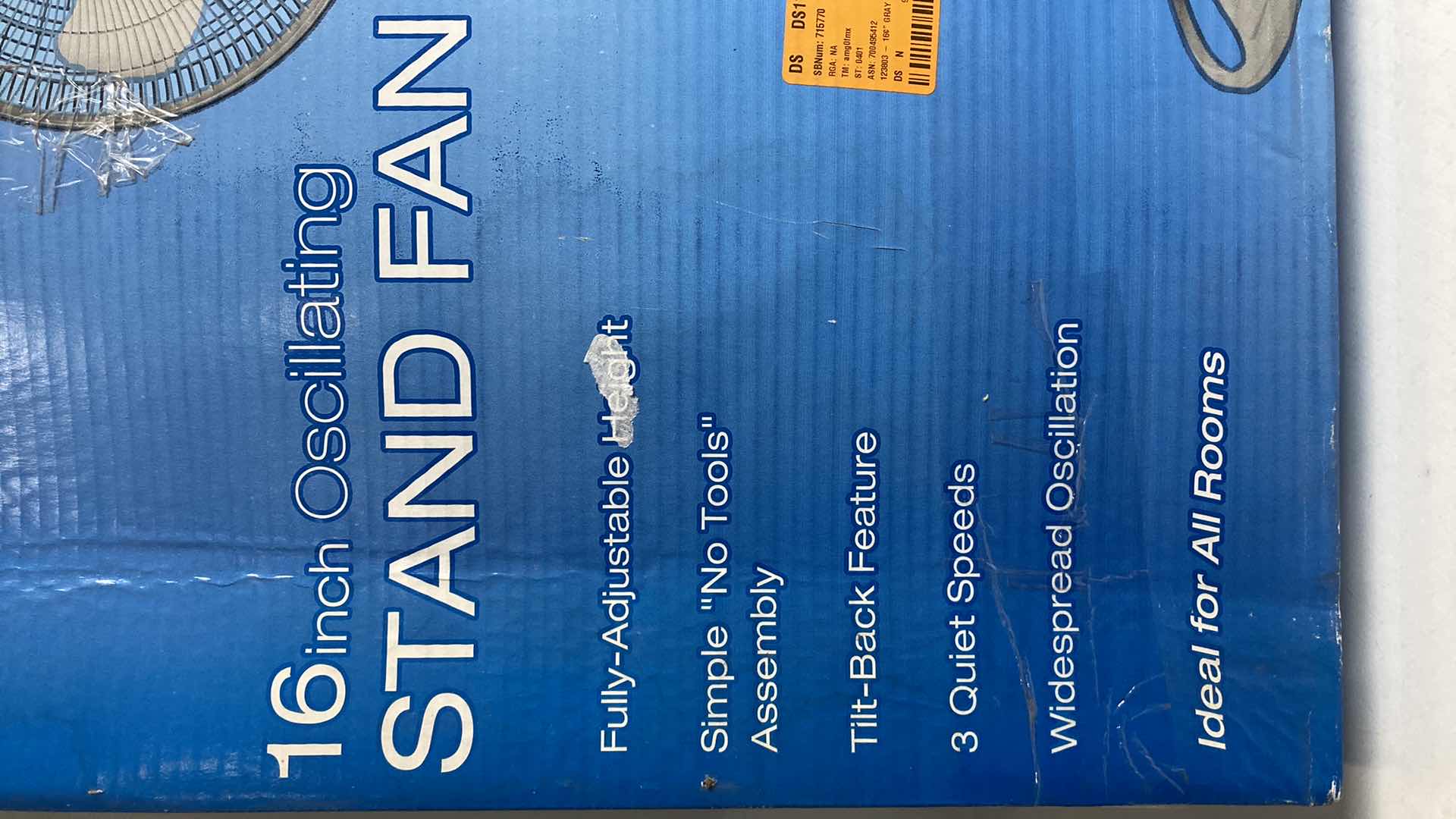 Photo 1 of NEW LASKO 3 SPEED 16” OSCILLATING GRAY PEDESTAL FAN