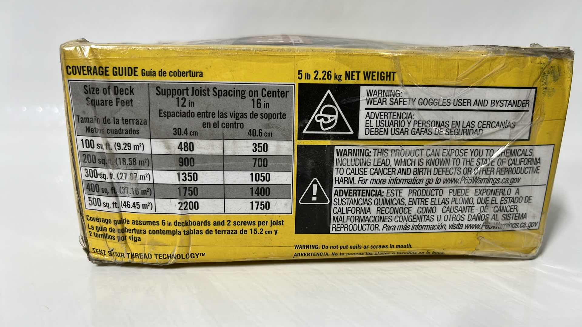 Photo 1 of DECKMATE 3” STAR DRIVE COATED SCREWS, 5LB NET WEIGHT, RED (1003 274 865)