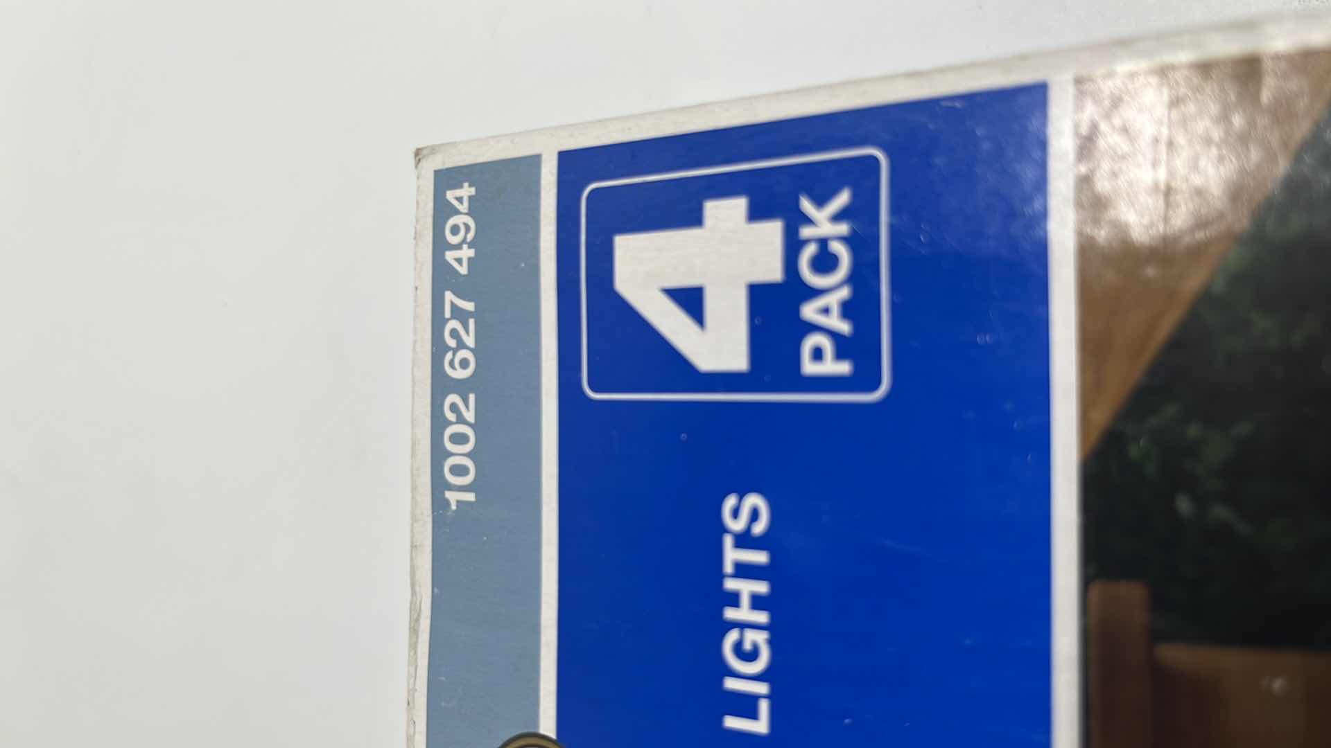 Photo 1 of NEW HAMPTON BAY LED SOLAR DECK/STEP LIGHTS SET (4) BRONZE FINISH 1002 627 494