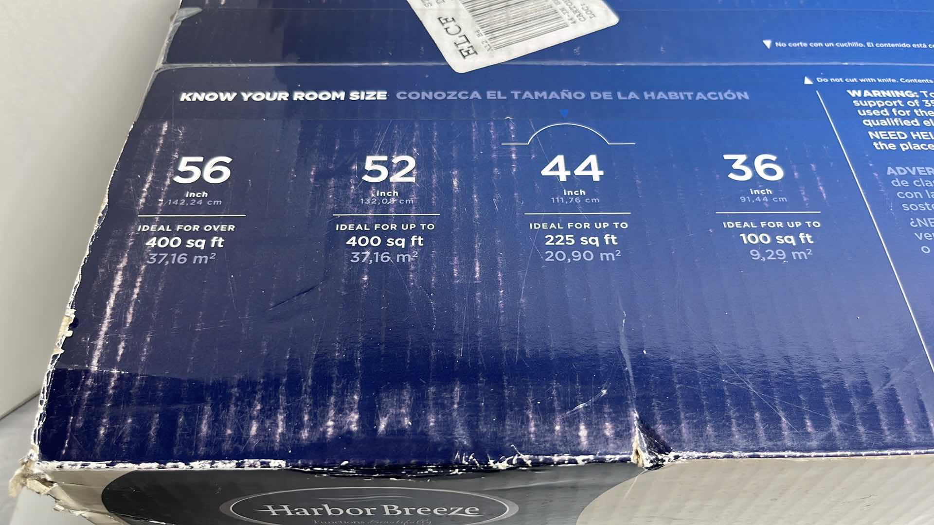 Photo 1 of NEW HARBOR BREEZE MAZON OIL-RUBBED BRONZE FINISH CEILING FAN 0807422