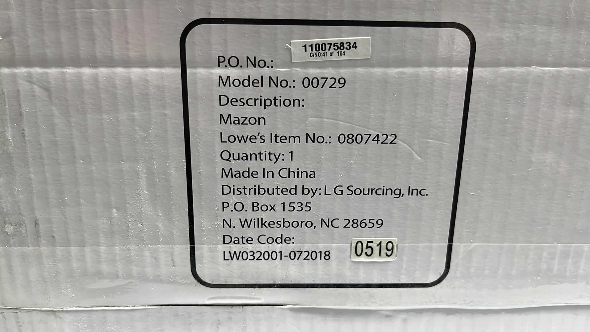 Photo 1 of NEW HARBOR BREEZE MAZON OIL-RUBBED BRONZE FINISH CEILING FAN 0807422