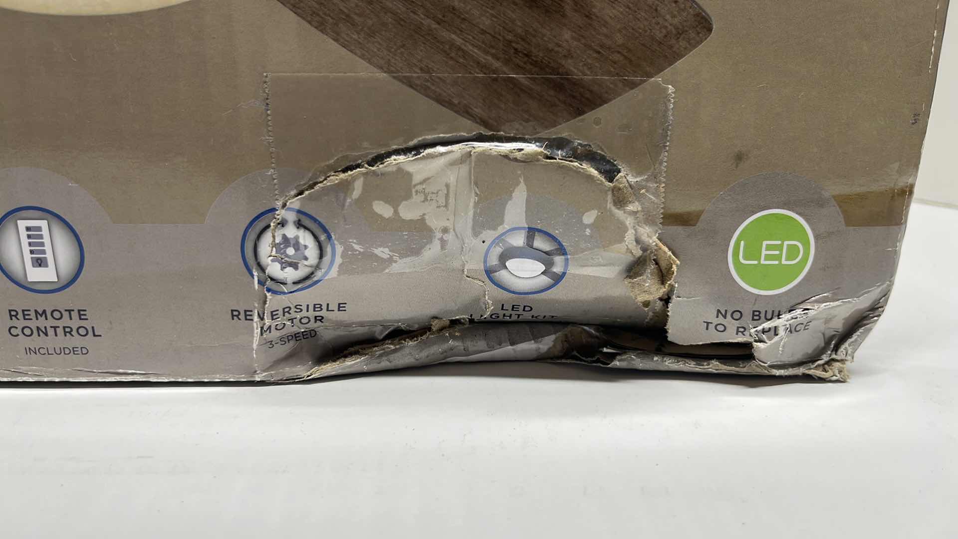 Photo 1 of NEW HARBOR BREEZE MAZON OIL-RUBBED BRONZE FINISH CEILING FAN 0807422