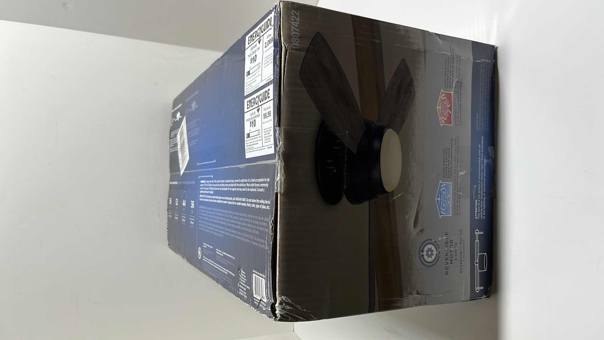 Photo 1 of NEW HARBOR BREEZE MAZON OIL-RUBBED BRONZE FINISH CEILING FAN 0807422