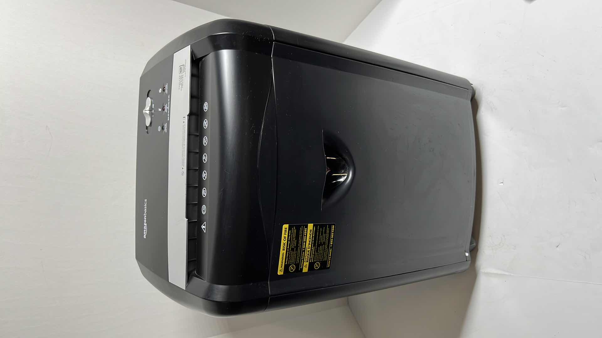 Photo 1 of AMAZON BASICS 12-SHEET STRIP-CUT PAPER CD CREDIT CARD SHREDDER ASIN B00D7H8XB6