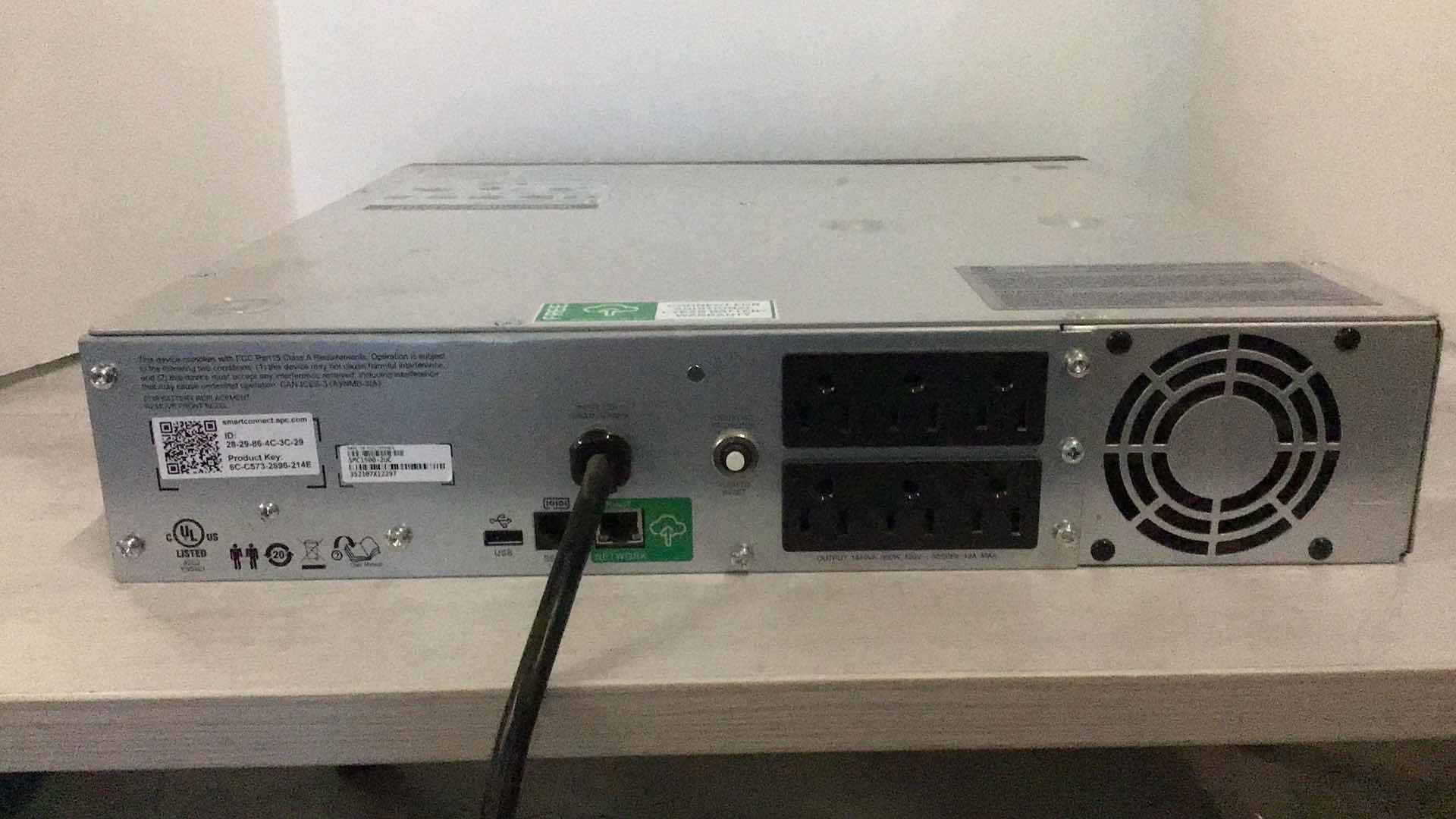 Photo 1 of APC SMART-UPS C1500 BACKUP BATTERY POWER SUPPLY MODEL SMC1500-2UC