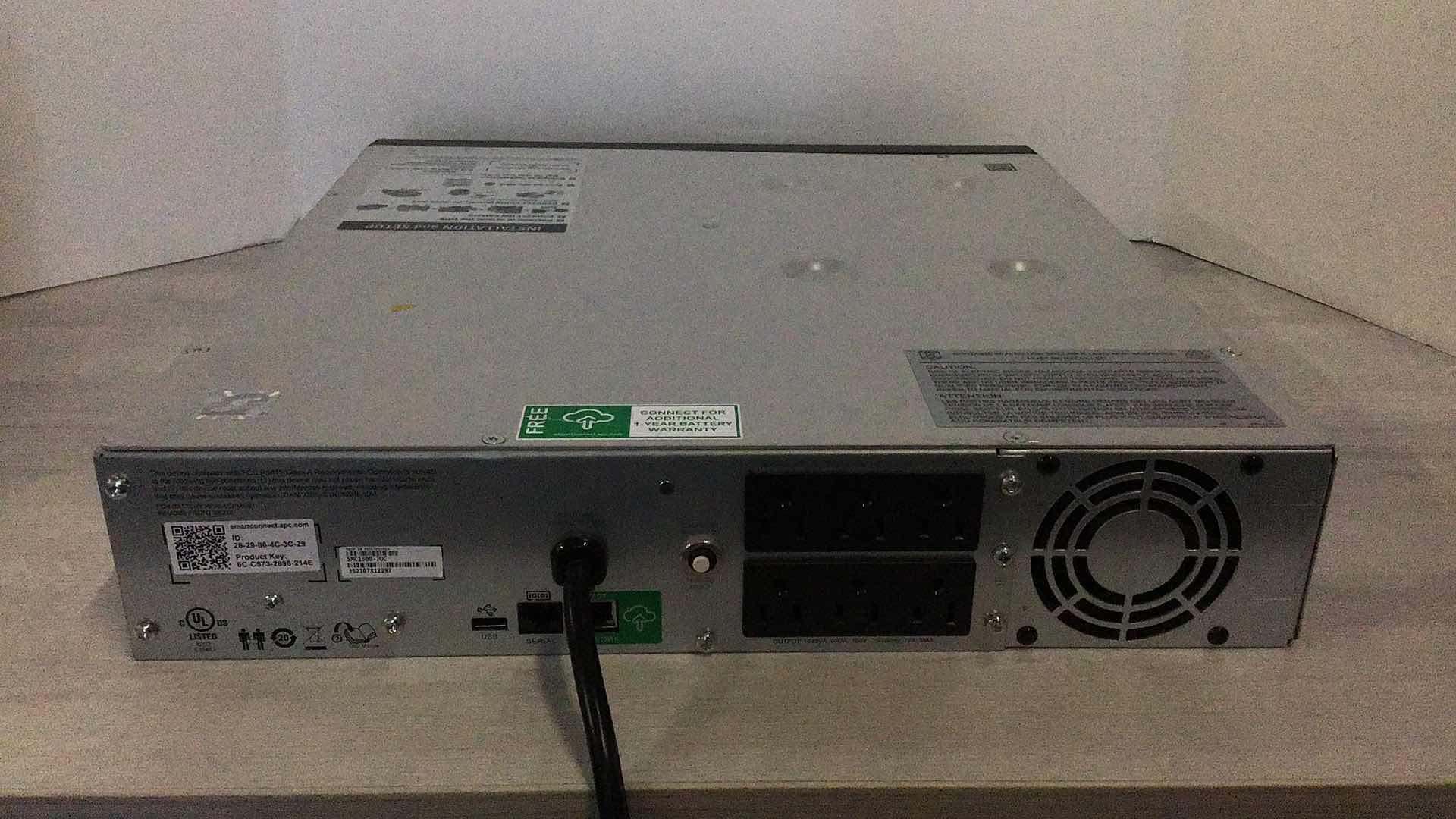 Photo 1 of APC SMART-UPS C1500 BACKUP BATTERY POWER SUPPLY SMC1500-2UCAPC SMART-UPS C1500 BACKUP BATTERY POWER SUPPLY MODEL SMC1500-2UC