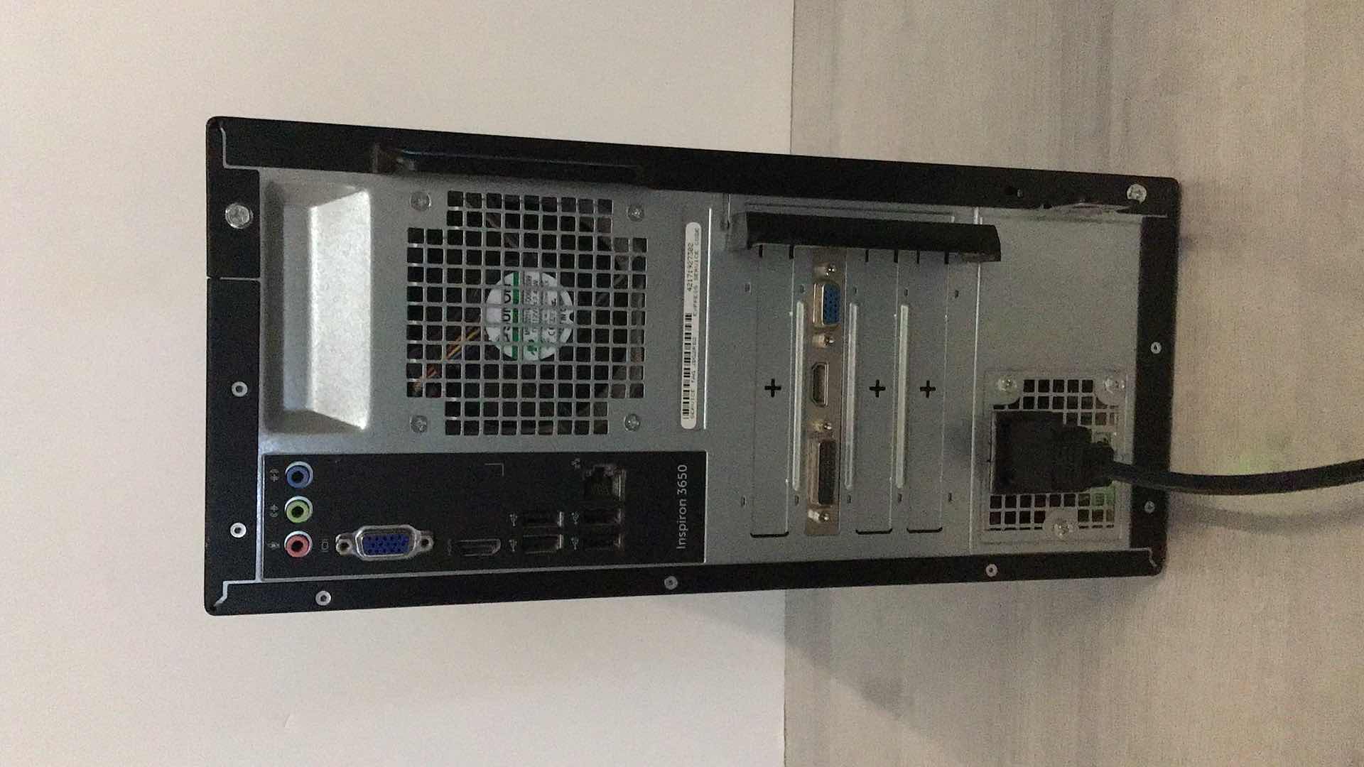 Photo 1 of 2016 DELL INSPIRON 3650 DESKTOP BLACK COMPUTER TOWER