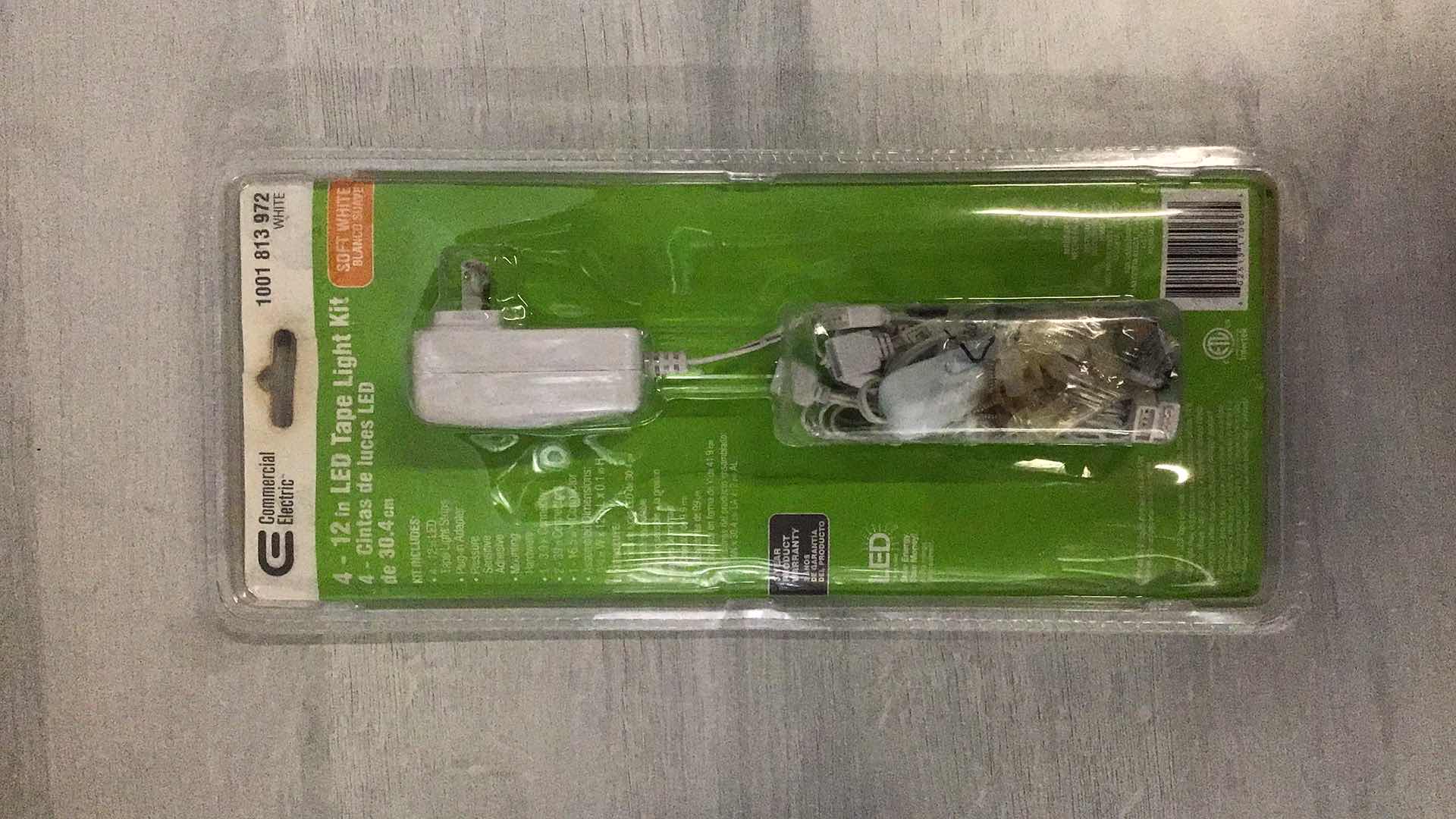 Photo 1 of NEW COMMERCIAL ELECTRIC 12INCH LINKABLE INDOOR LED FLEXIBLE TAPE KITS (4)