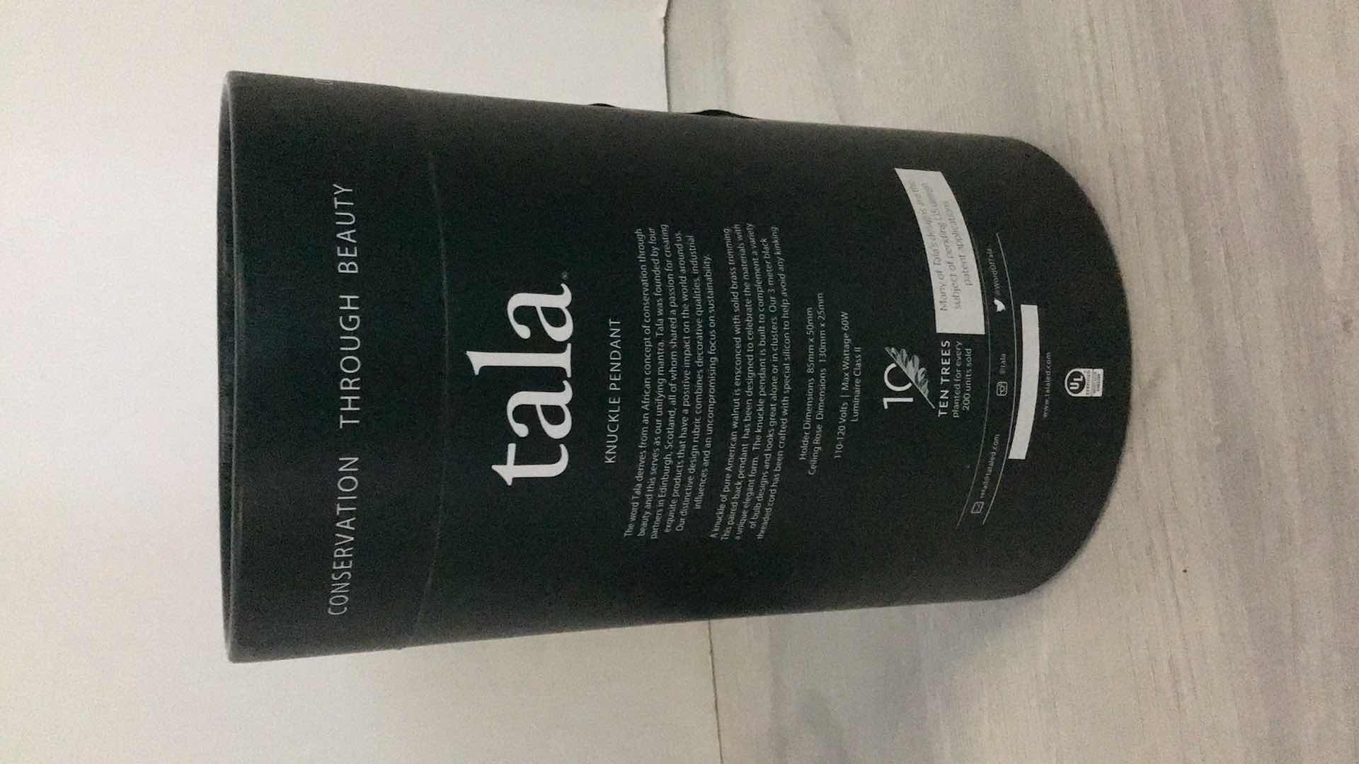 Photo 1 of NEW TALA KNUCKLE PENDANT LIGHT BULB HOLDER 118” CABLE