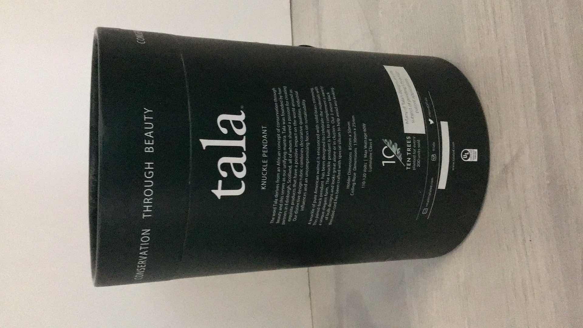 Photo 1 of NEW TALA KNUCKLE PENDANT LIGHT BULB HOLDER 118” CABLE