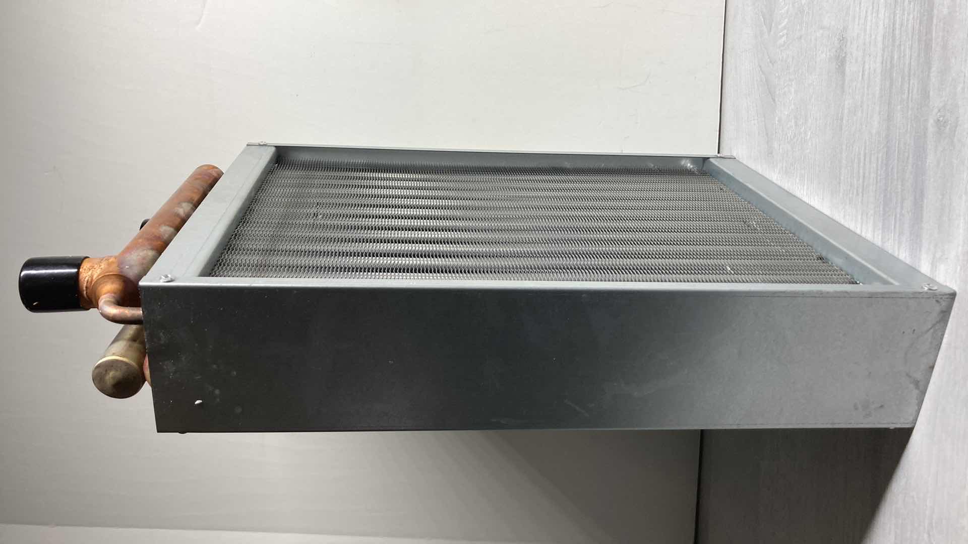 View 3 of NEW ALFA HEATING SUPPLY WATER TO AIR HEAT EXCHANGER HOT WATER COIL FOR OUTDOOR FURNACE 12” X 3.5” 20”