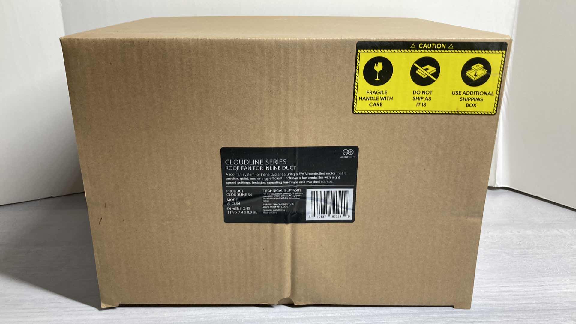 Photo 2 of NEW AC INFINITY CLOUDLINE S4 SERIES ROOF FAN FOR INLINE DUCT MODEL AL-CLS4