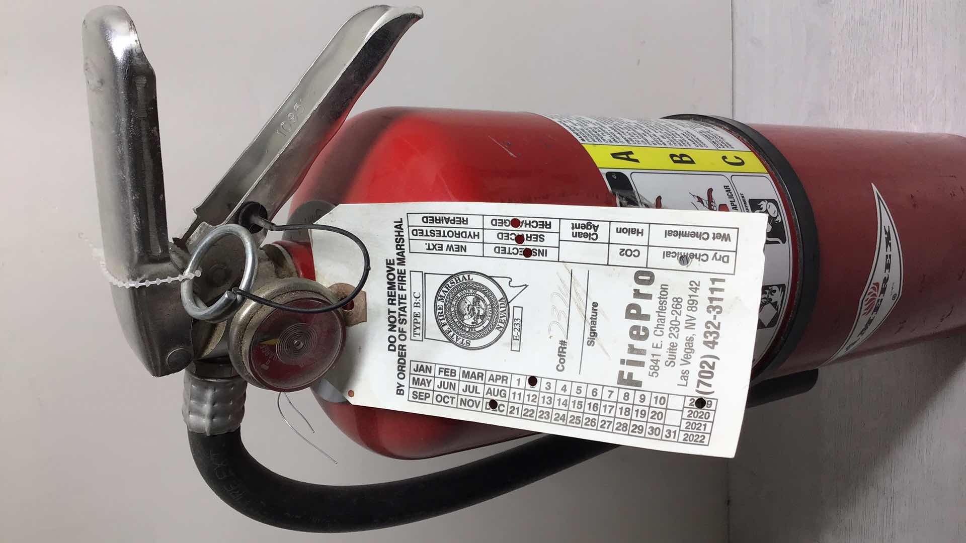 Photo 1 of AMEREX FIREPRO FIRE EXTINGUISHER MODEL B456