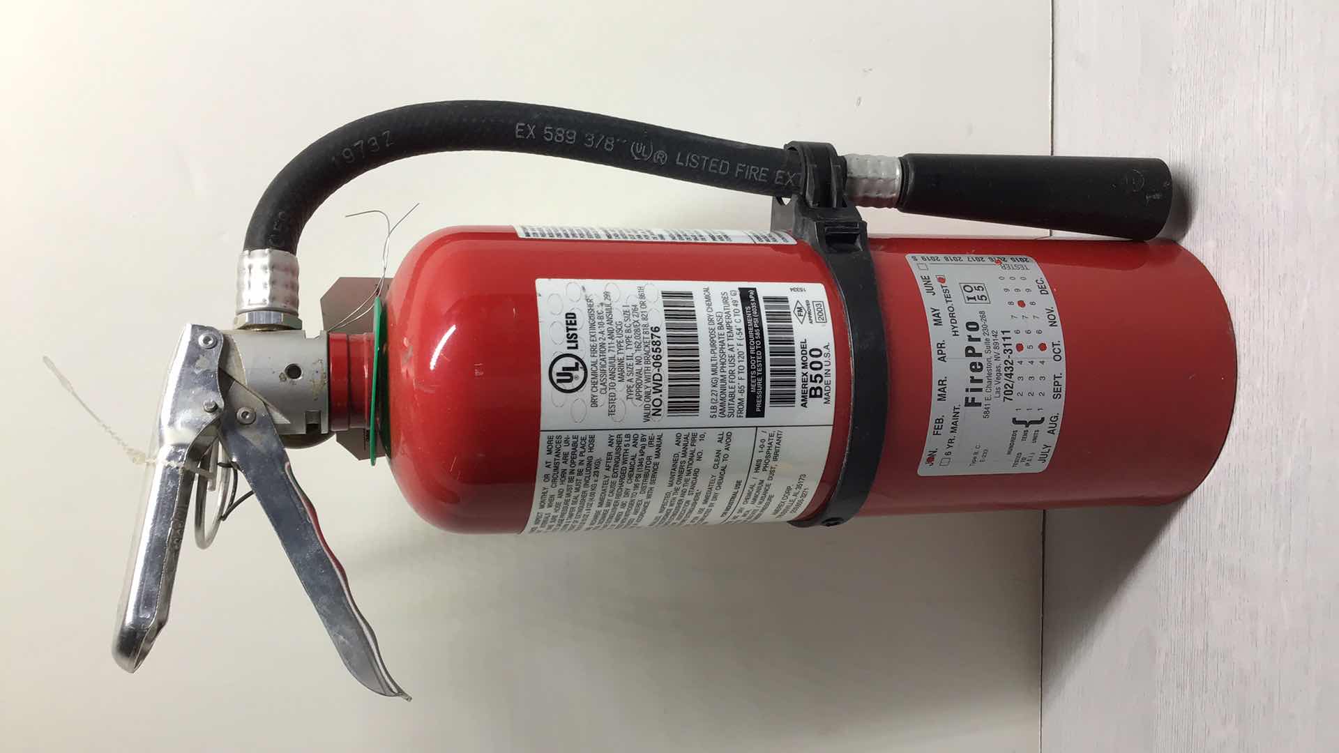 Photo 1 of AMEREX FIREPRO FIRE EXTINGUISHER MODEL B500