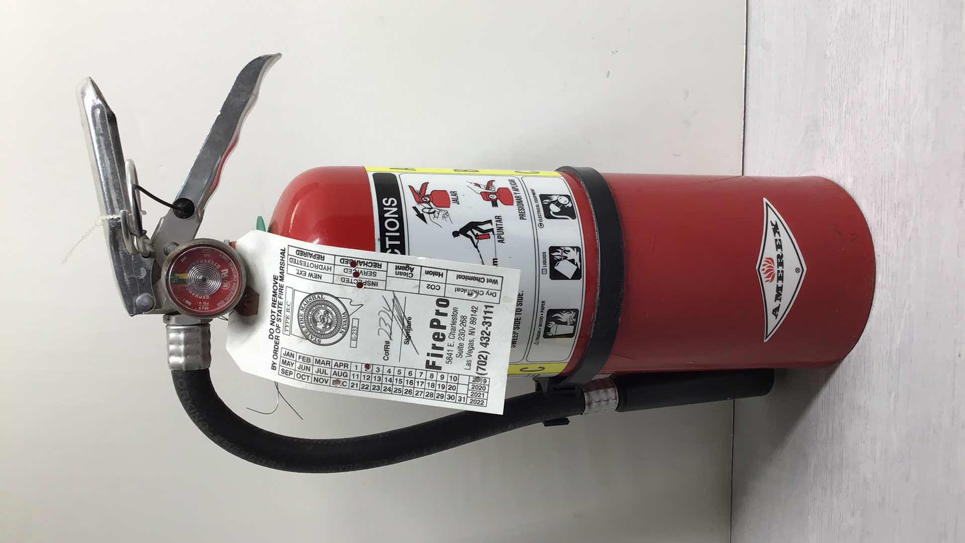 Photo 1 of AMEREX FIREPRO FIRE EXTINGUISHER MODEL B500