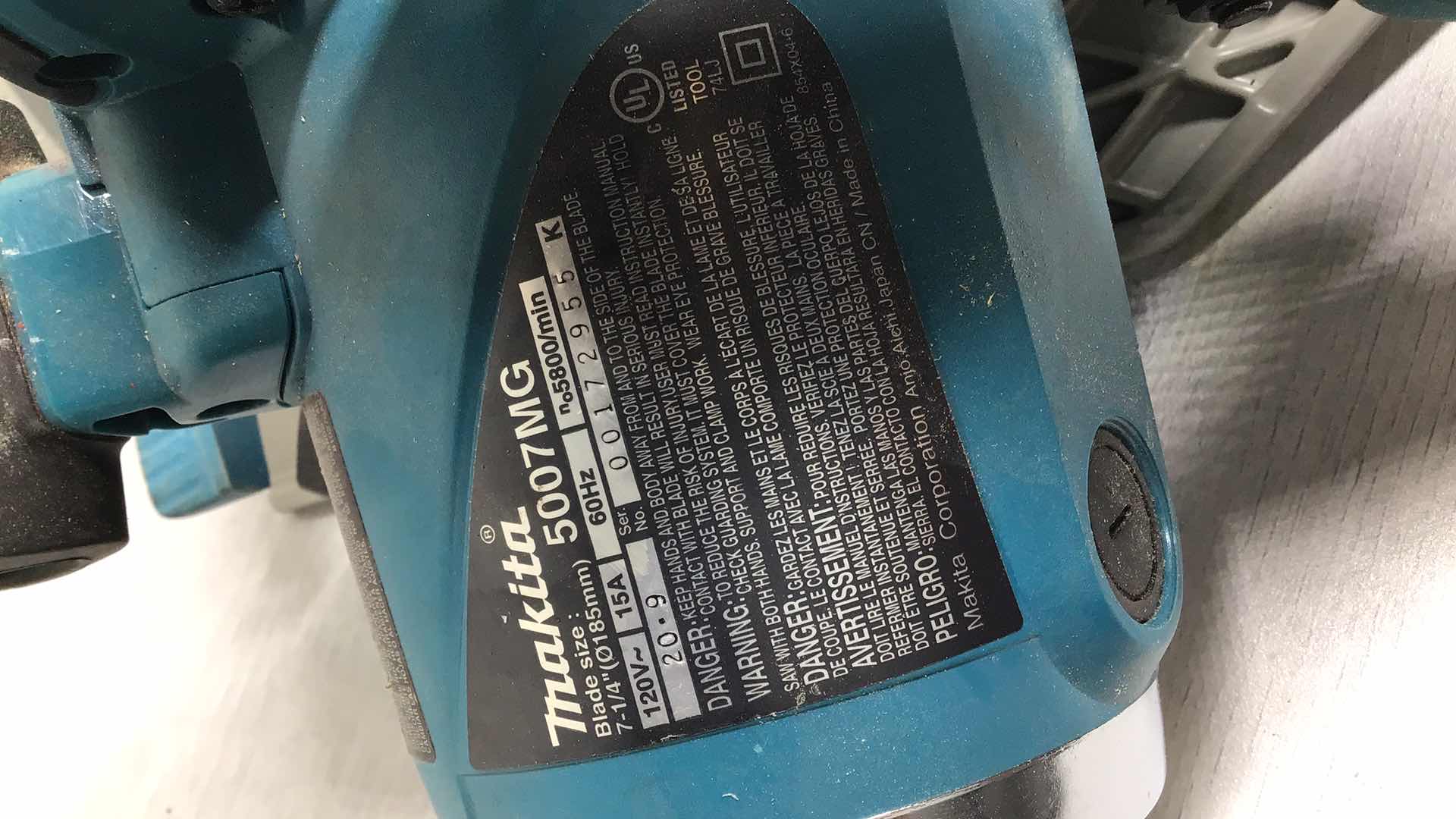 Photo 1 of MAKITA 5007MG 7-1/4” MAGNESIUM CIRCULAR SAW