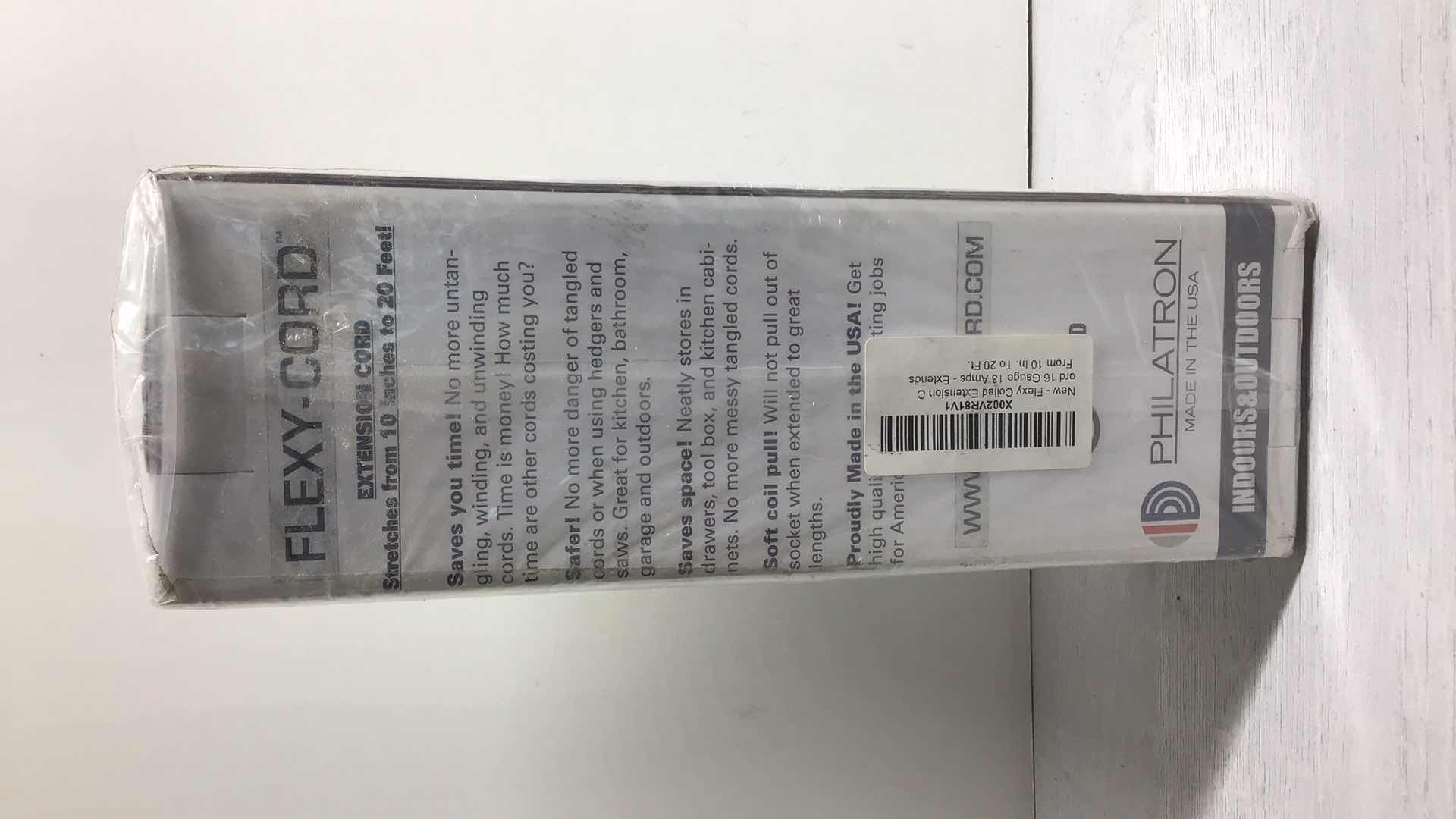 Photo 1 of PHILATRON 20FT FLEXY CORD EXTENSION CABLE