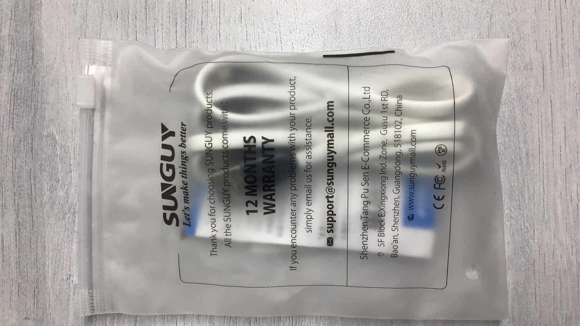 Photo 1 of NEW SUNGUY TYPE C CABLE 2 PACKS (5PK)