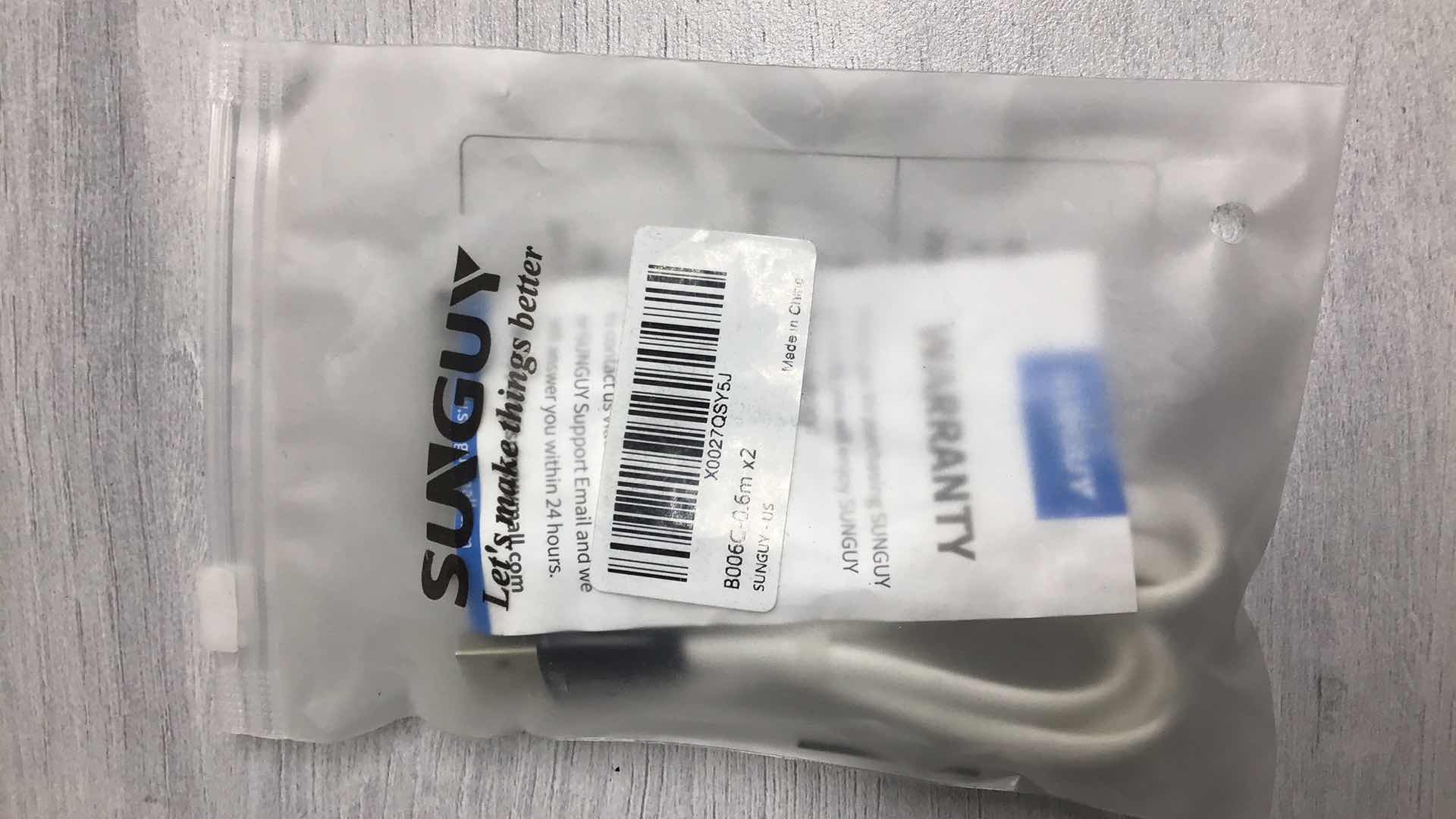 Photo 1 of NEW SUNGUY TYPE C CABLE 2 PACKS (5PK)