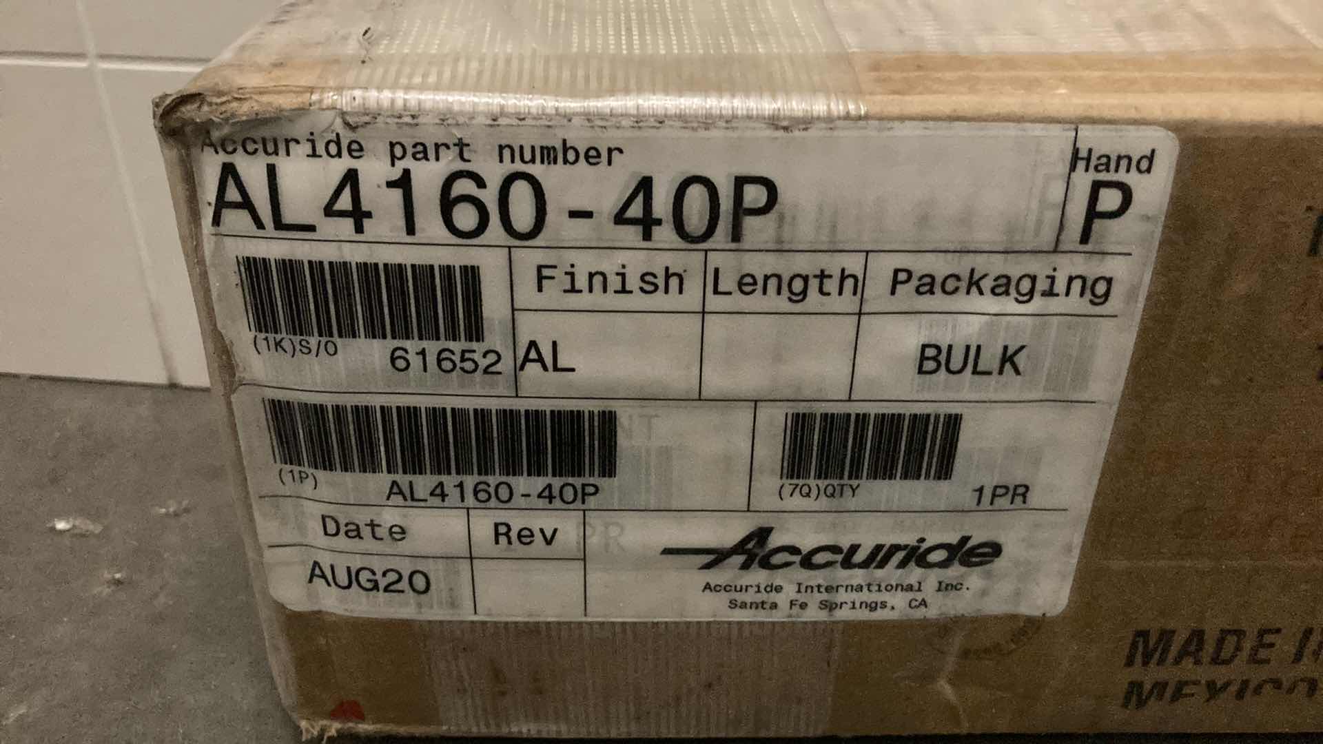 Photo 1 of NEW ACCURIDE SUPER HEAVY-DUTY CORROSION-RESISTANT & FULL-EXTENSION ALUMINUM SLIDE (661LB CAP) MODEL AL4160-40P