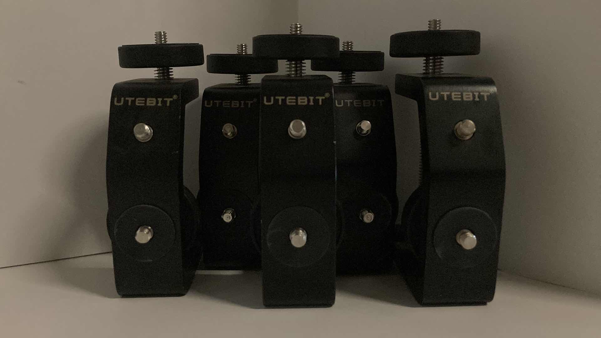 Photo 1 of UTEBIT UNIVERSAL C-CLAMP FOR DESKTOPS & CAMERAS (5PC SET) 2.95” X 1.77” H6.69”