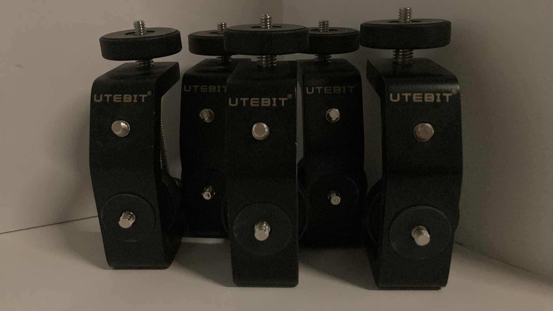 Photo 1 of UTEBIT UNIVERSAL C-CLAMP FOR DESKTOPS & CAMERAS (5PC SET) 2.95” X 1.77” H6.69”