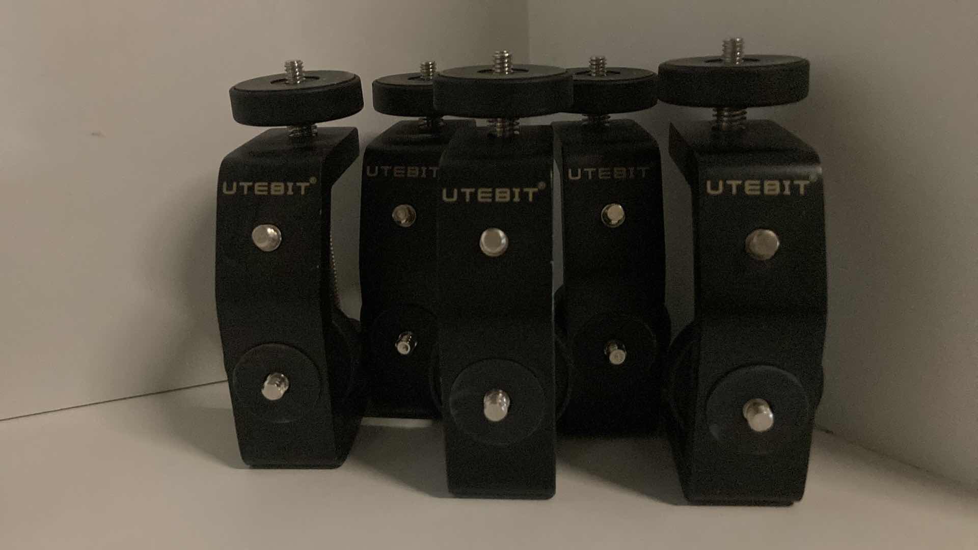 Photo 1 of UTEBIT UNIVERSAL C-CLAMP FOR DESKTOPS & CAMERAS (5PC SET) 2.95” X 1.77” H6.69”