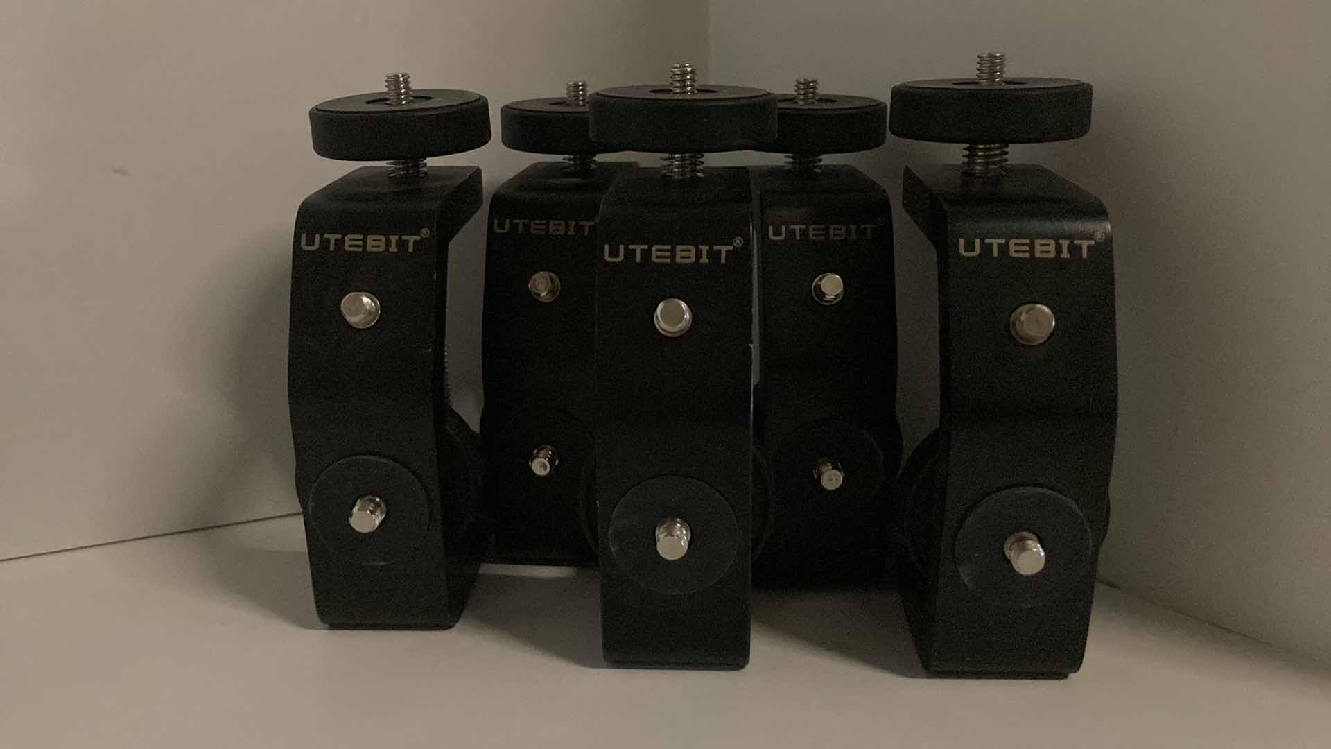 Photo 1 of UTEBIT UNIVERSAL C-CLAMP FOR DESKTOPS & CAMERAS (5PC SET) 2.95” X 1.77” H6.69”