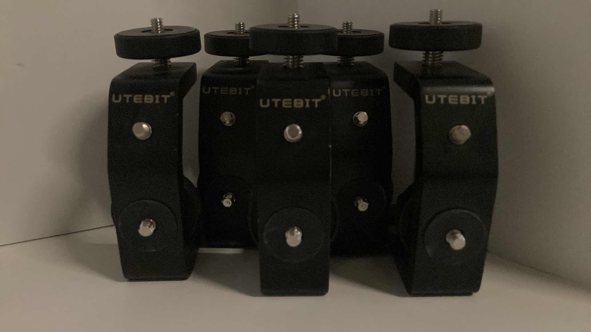 Photo 1 of UTEBIT UNIVERSAL C-CLAMP FOR DESKTOPS & CAMERAS (5PC SET) 2.95” X 1.77” H6.69”