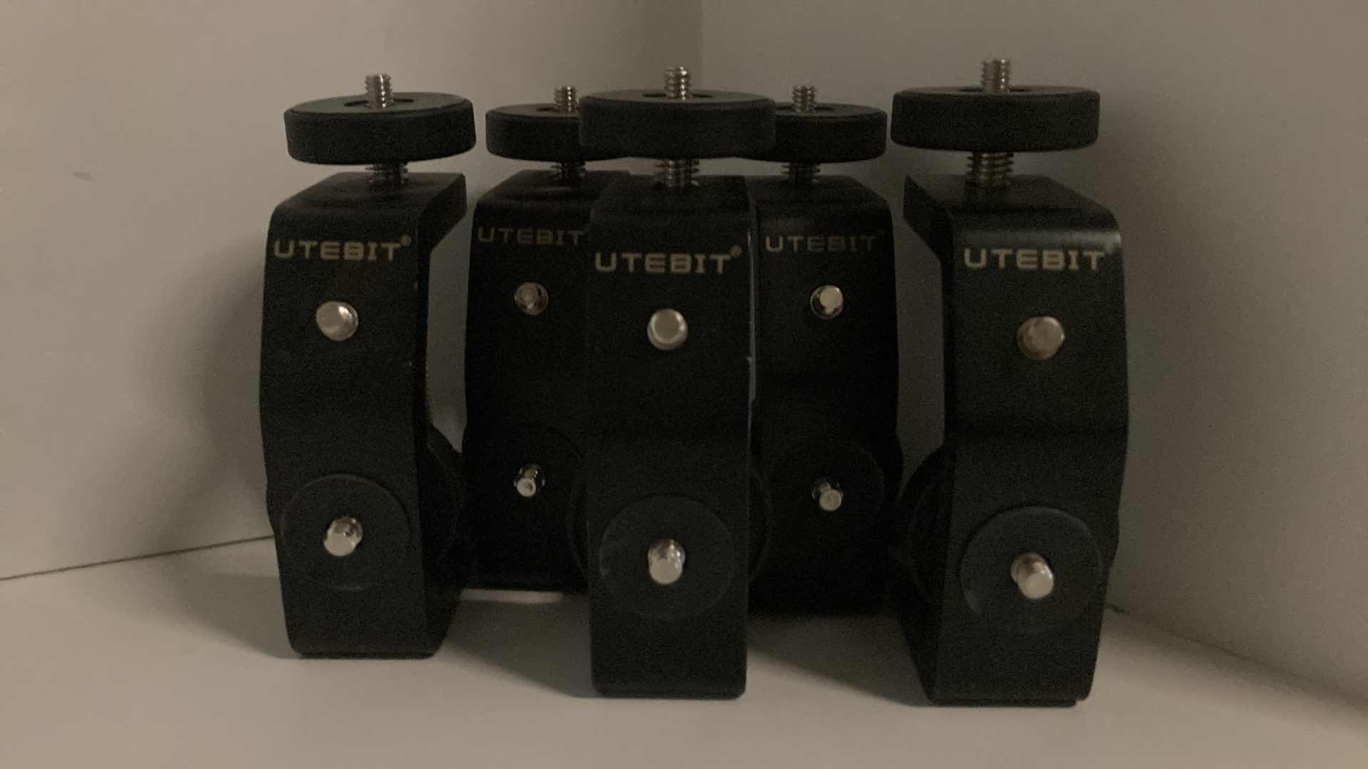 Photo 1 of UTEBIT UNIVERSAL C-CLAMP FOR DESKTOPS & CAMERAS (5PC SET) 2.95” X 1.77” H6.69”