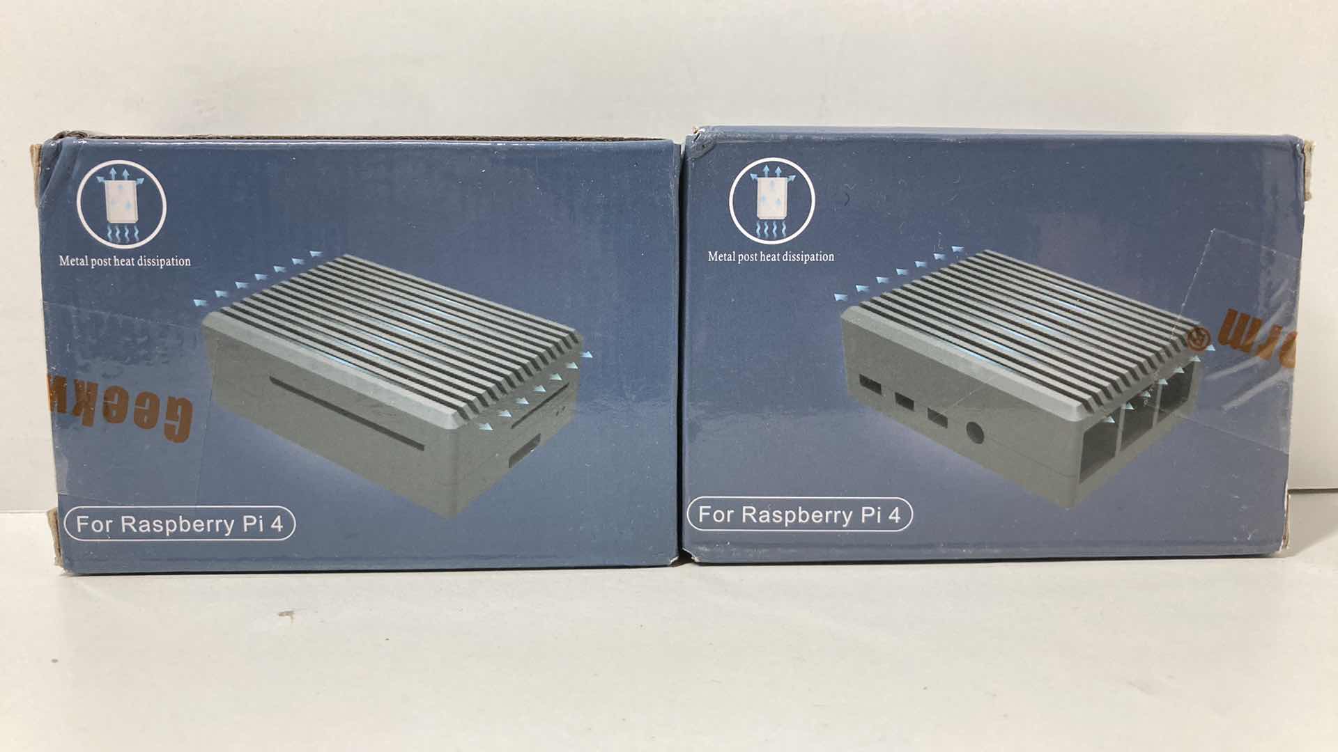 Photo 1 of NEW GEEKWORM HEAVY-DUTY ALUMINUM ALLOY CASE FOR RASPBERRY Pi 4 MODEL P173-GRAY (5)