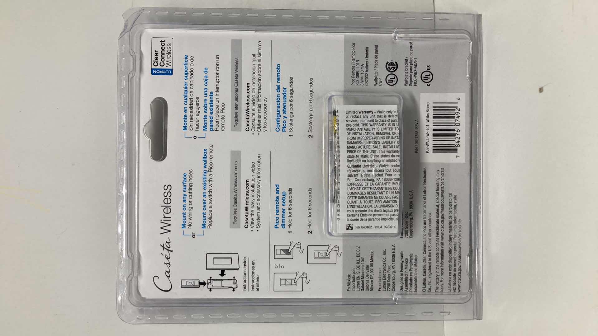 Photo 1 of NEW LUTRON CASETA PICO REMOTE WALL MOUNTING KIT