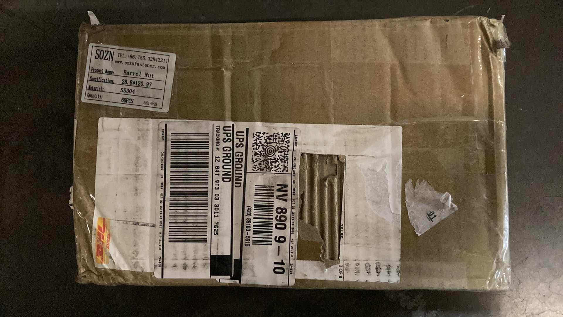 Photo 1 of NEW SOZN FASTENER STAINLESS STEEL BARREL NUTS (60PCS) 28.8mm X 120.97mm