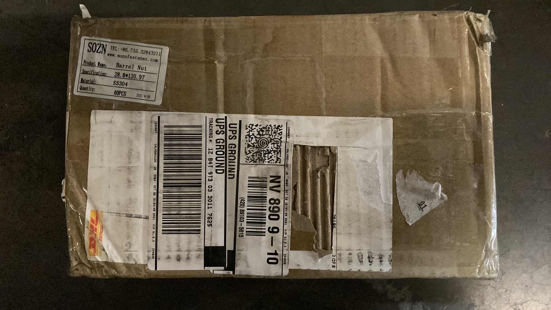 Photo 4 of NEW SOZN FASTENER STAINLESS STEEL BARREL NUTS (60PCS) 28.8mm X 120.97mm