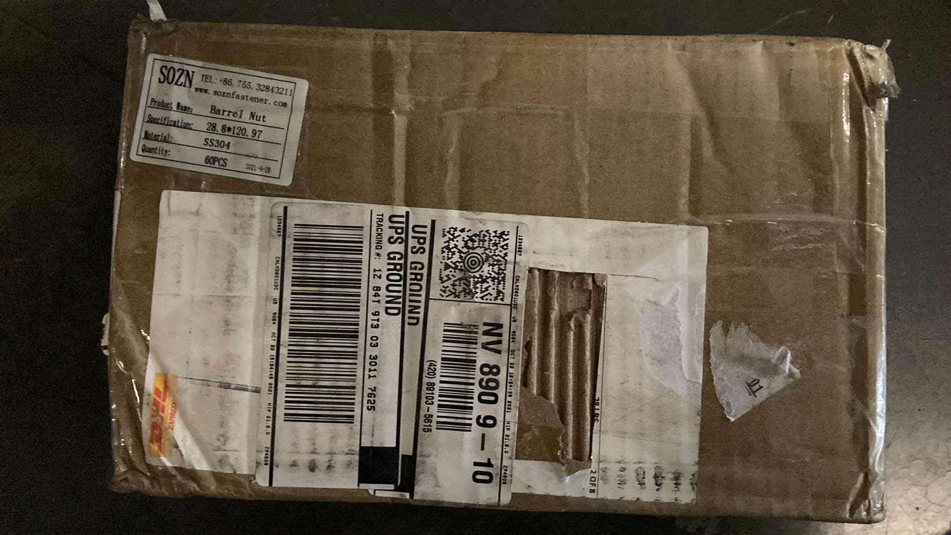 Photo 4 of NEW SOZN FASTENER STAINLESS STEEL BARREL NUTS (60PCS) 28.8mm X 120.97mm